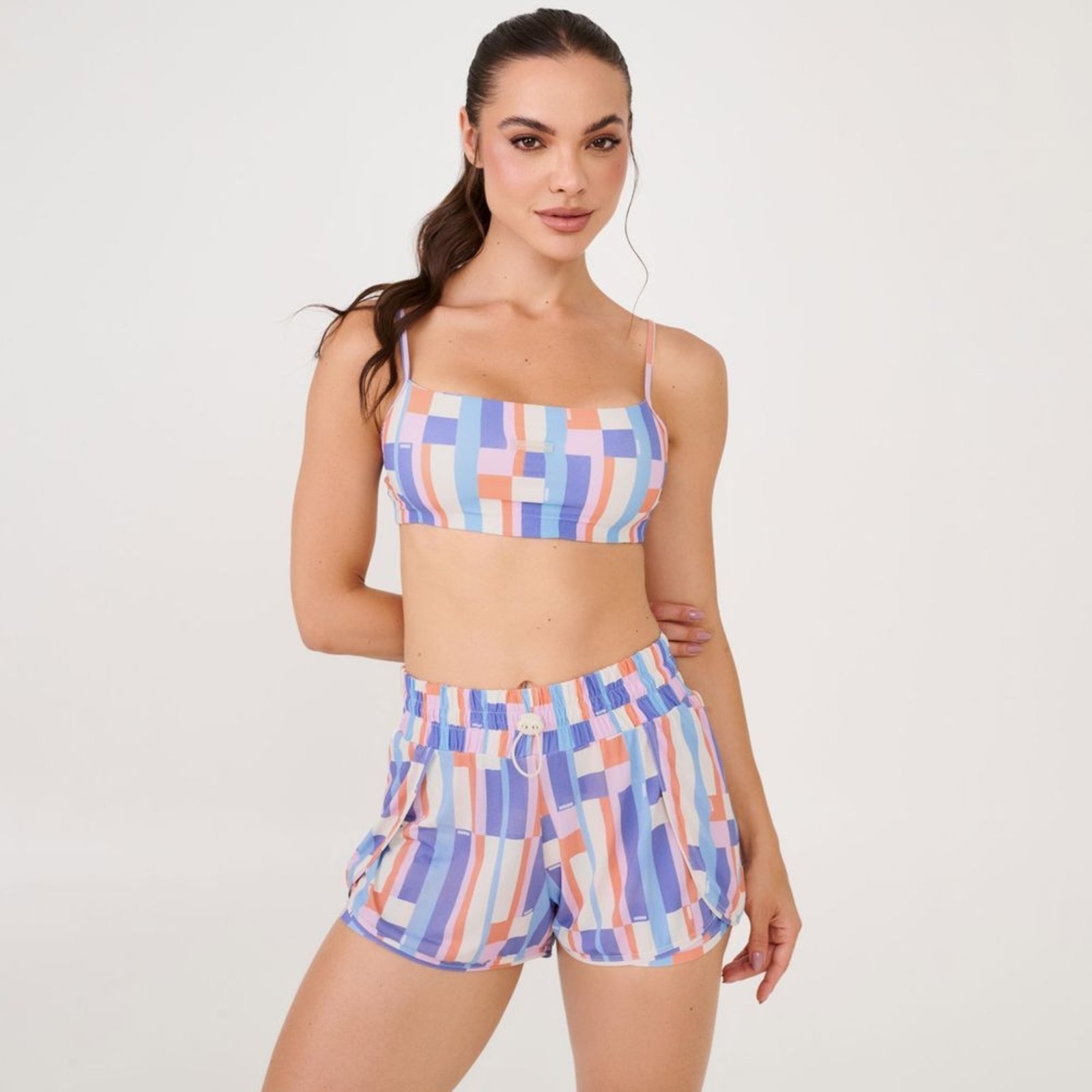 Imagem principal Short Transpassado Estampa Harmony Poliamida Soft Donna Carioca estampado