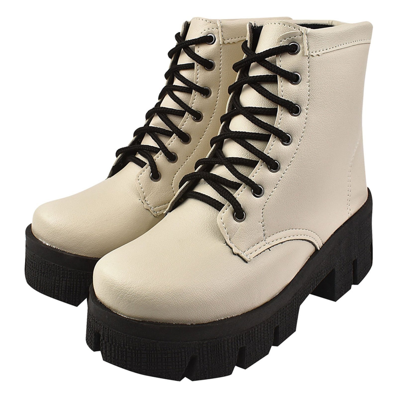 Imagem principal Coturno Feminino Donatella Shoes Confort BrancoTratorado Donatella Shoes branco