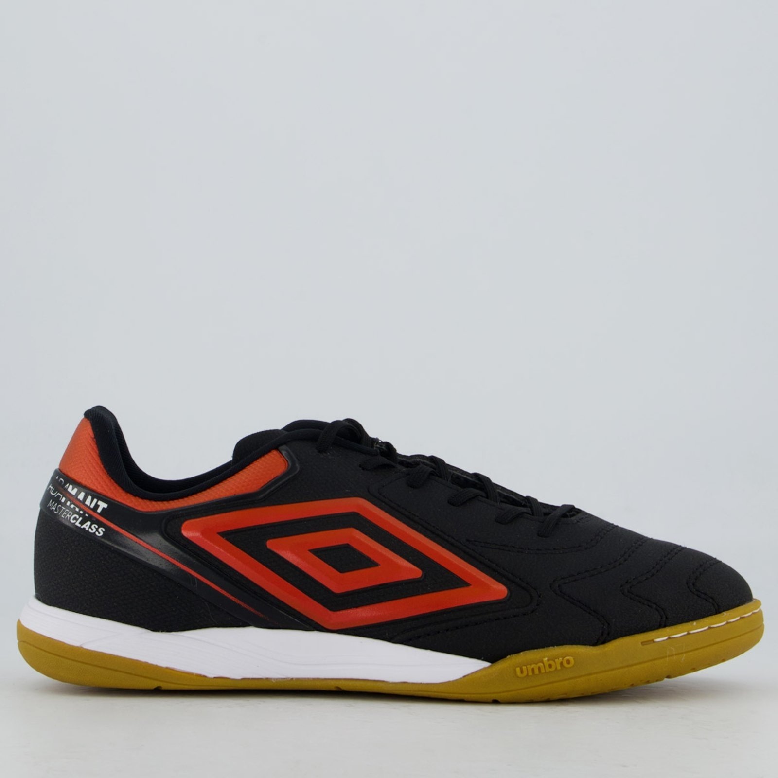 Imagem principal Chuteira Umbro Adamant Master Class Club Futsal Preta e Vermelha Umbro preto