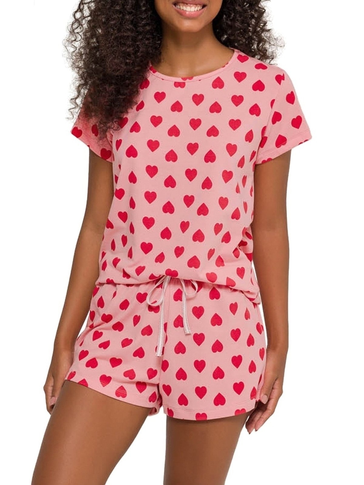 Imagem principal Pijama Feminino Curto Espaço Pijama 4010218 Espaço Pijama vermelho