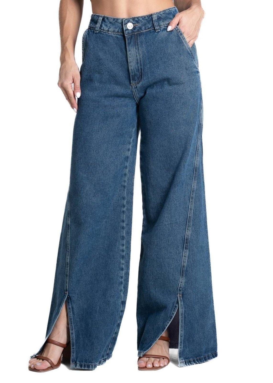 Imagem principal Calça Jeans Sawary Wide Leg - 281716 Sawary azul
