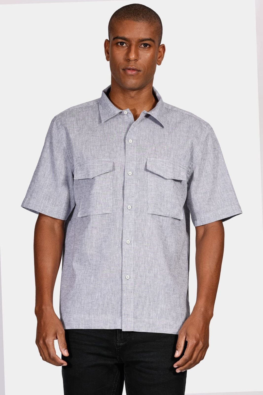 Imagem principal Camisa Aramis Regular Linho Algodão 2b Surat Cinza Aramis incolor