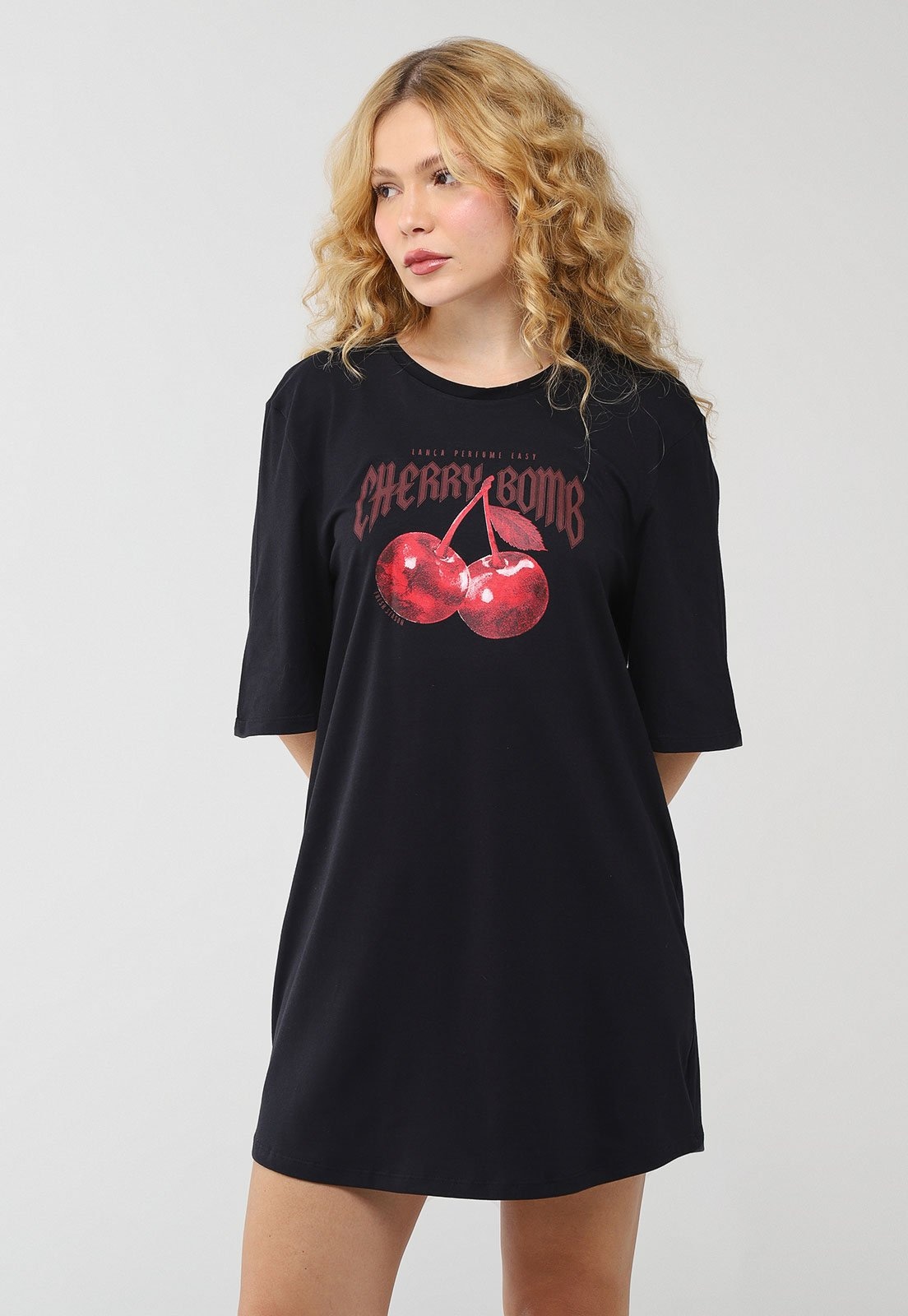 Imagem principal Vestido Feminino Lança Perfume T-Dress Cherry Bomb Lança Perfume preto