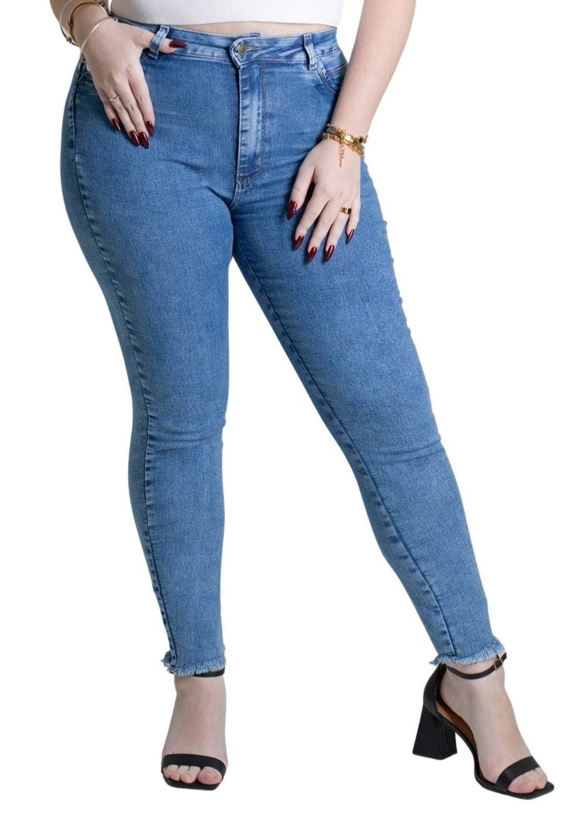 Imagem principal Calça Jeans Sawary Plus Size - 279219 Sawary azul