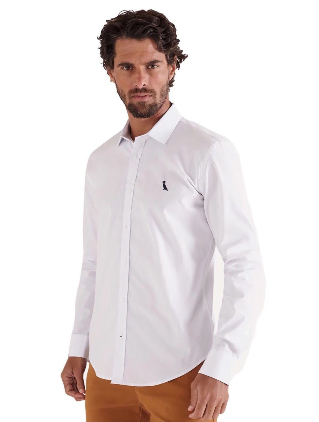 Imagem principal Camisa Reserva Masculina Casual Stretch Enxuto Branca Reserva branco