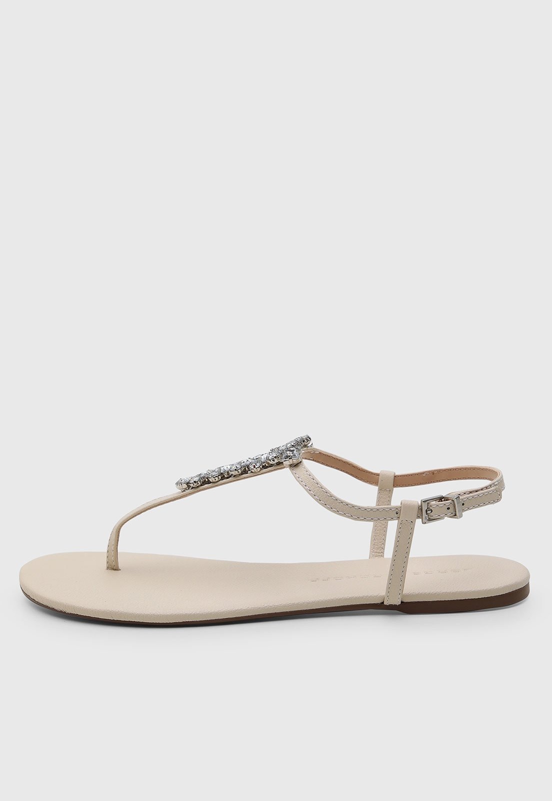 Imagem principal Rasteira Feminina Jorge Bischoff Pedrarias Off-White Jorge Bischoff off-white white