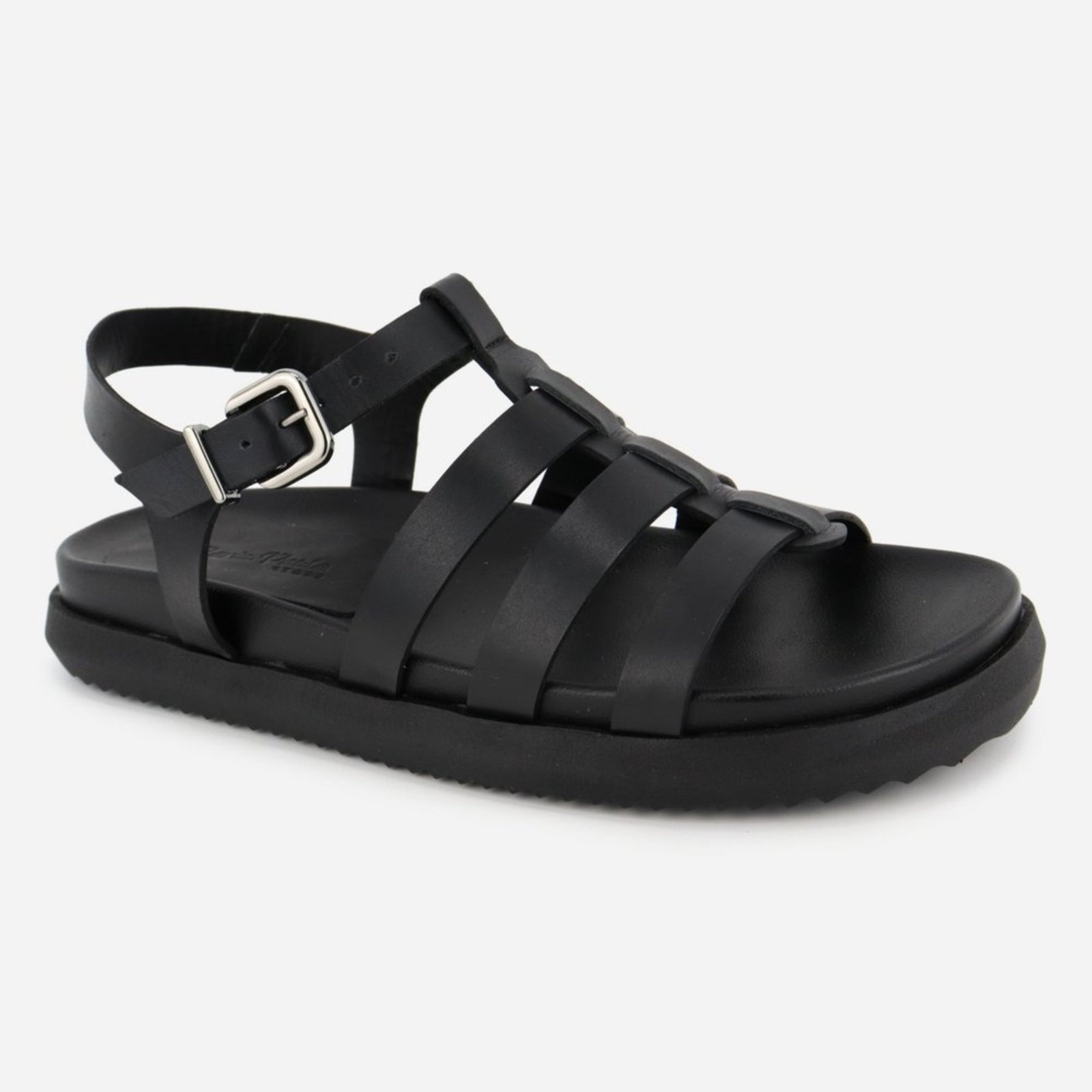 Imagem principal Sandália Rasteiria Couro Maria Paula Solado Confort Gladiadora MARIA PAULA preto