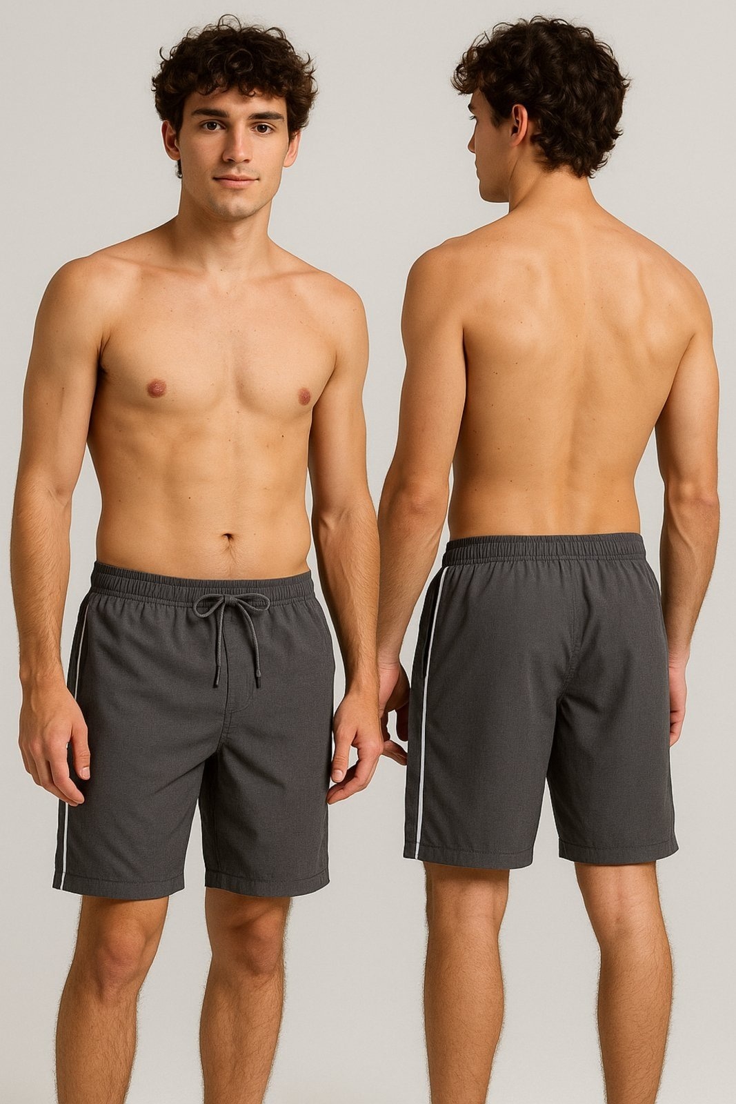 Imagem principal Bermuda Tactel D Bell Outlet Fashion Sport Masculina Cinza D BELL OUTLET FASHION preto