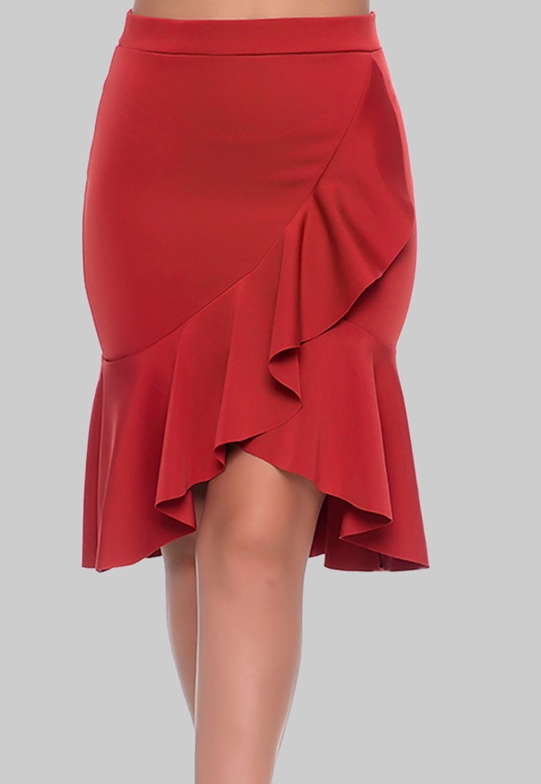 Imagem principal Saia Curta de Babado B'Bonnie Leonora Terra B'Bonnie vermelho