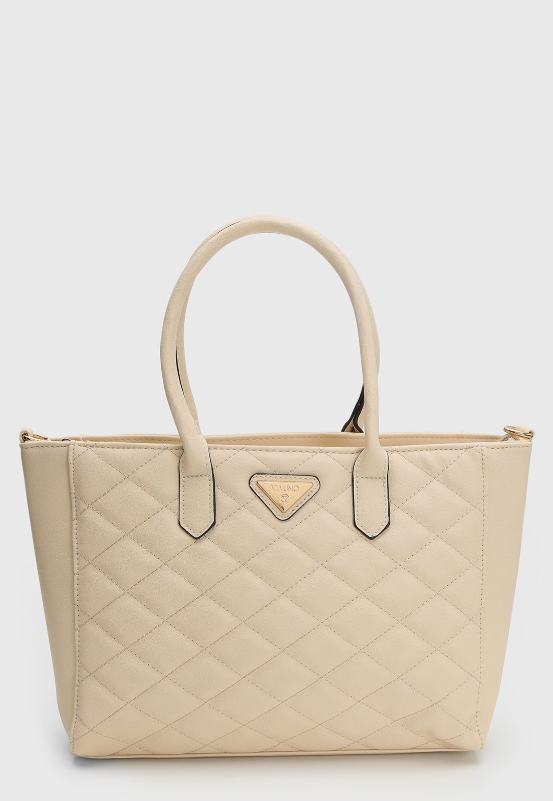 Imagem principal Bolsa Feminina Via Uno Matelassê Chino VIA UNO bege