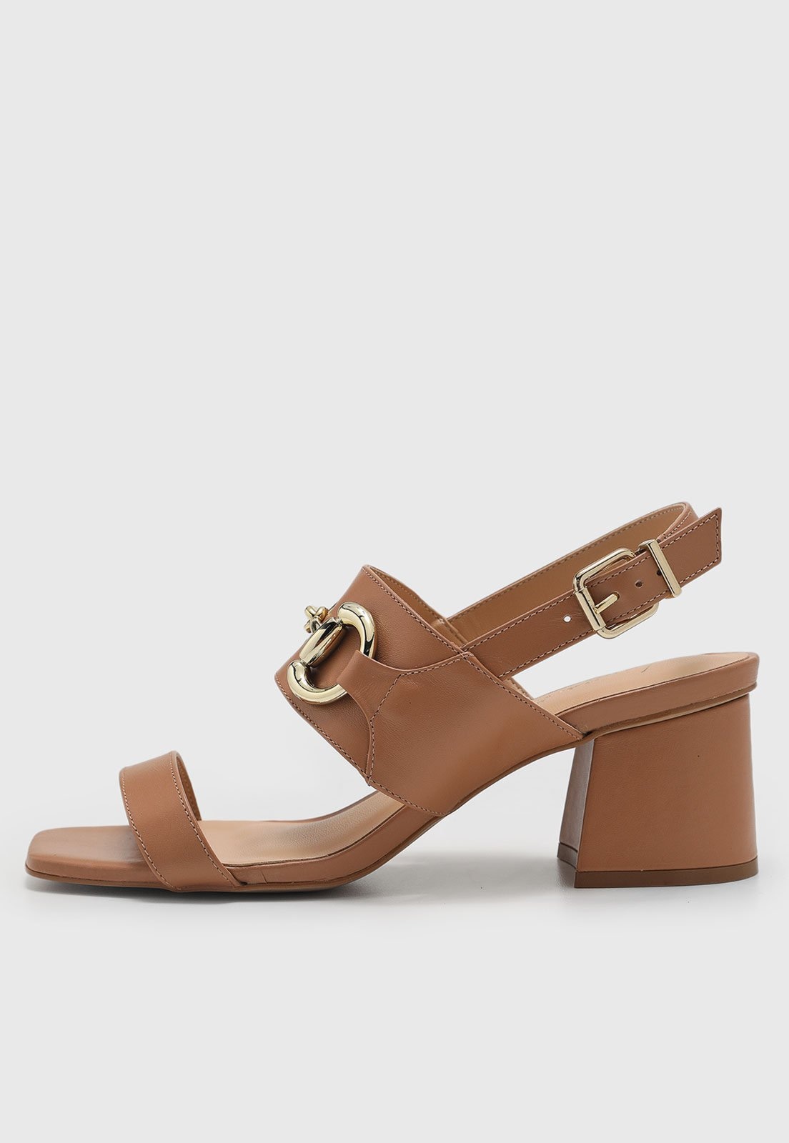 Imagem principal Sandália Feminina Luiza Barcelos Salto Bloco Fivela Luiza Barcelos nude