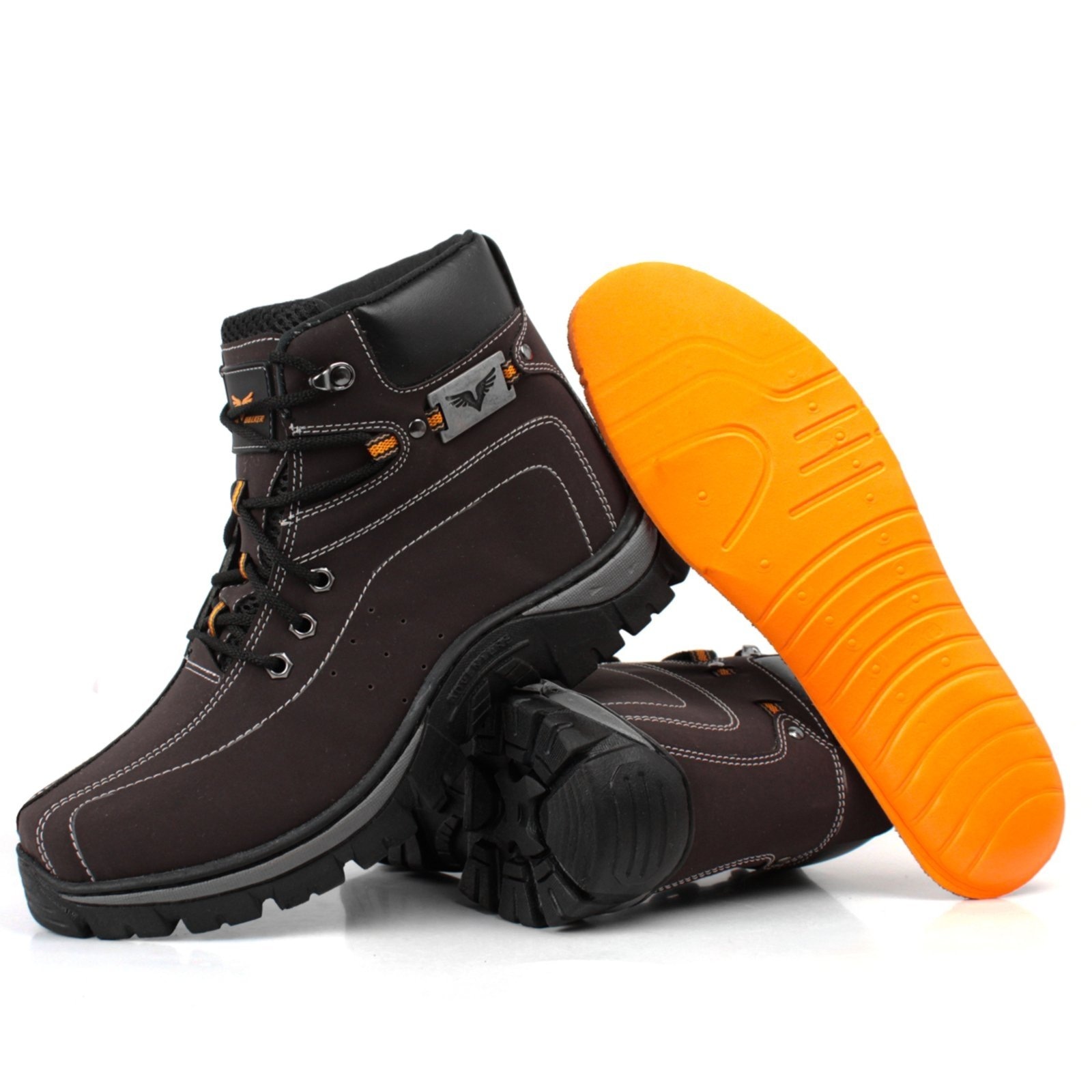 Imagem principal Bota Botina Adventure Coturno Masculino Com Palmilha Gel ZAFREM marrom