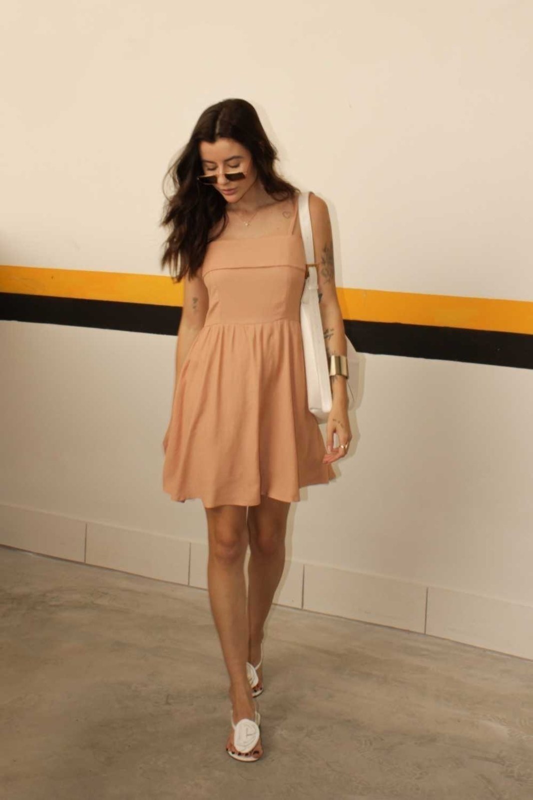 Imagem principal Vestido Vanibele Viscose Vanibele caramelo