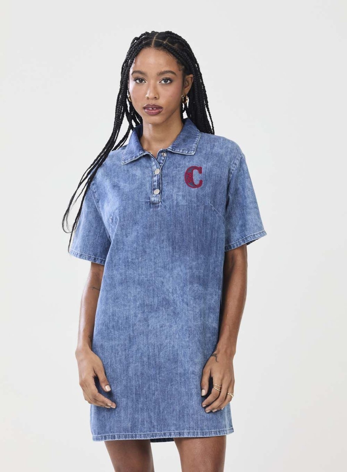Imagem principal Vestido Jeans Estilo Polo Colcci CLC Colcci CLC azul