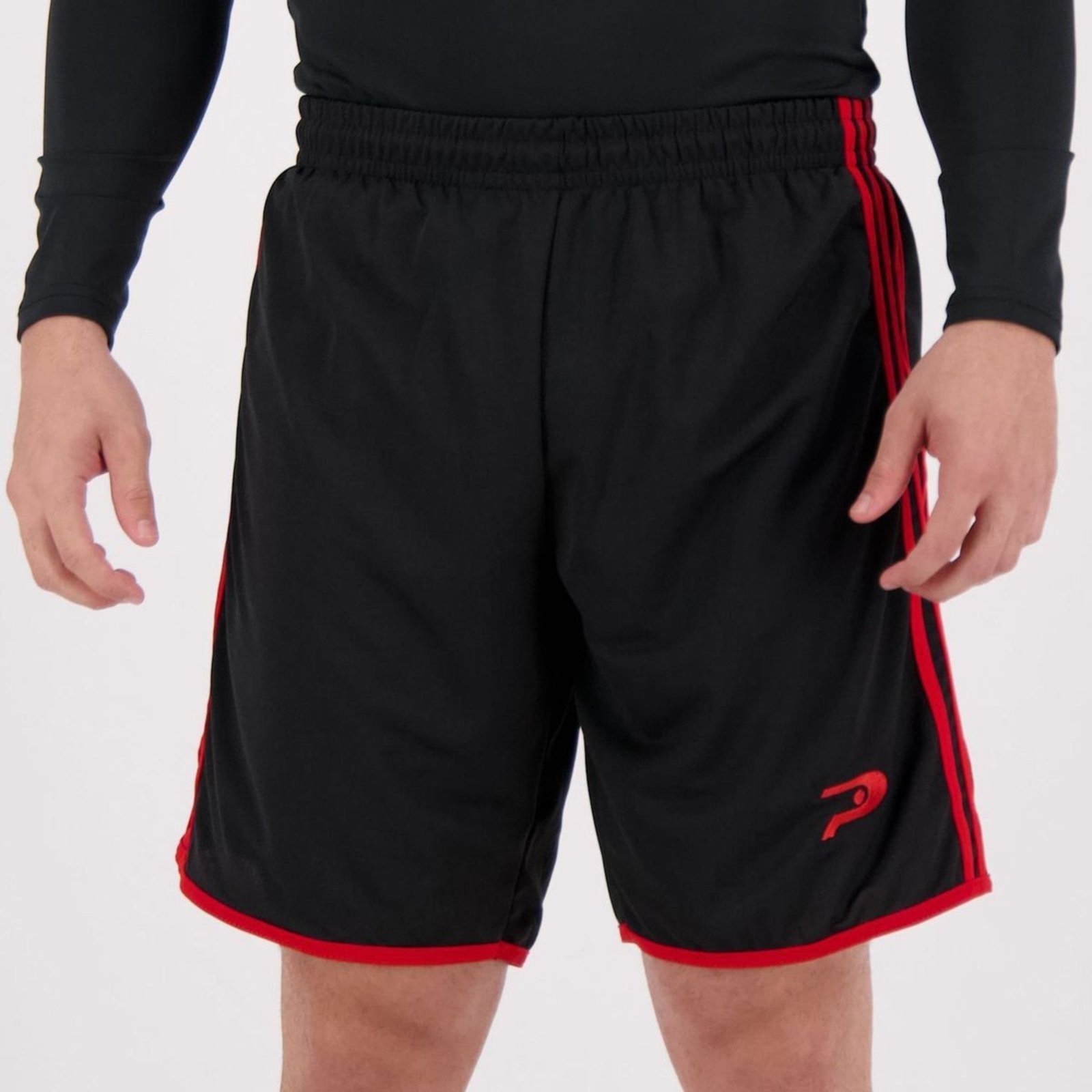 Imagem principal Calção Placar Taruma e Vermelho Placar preto