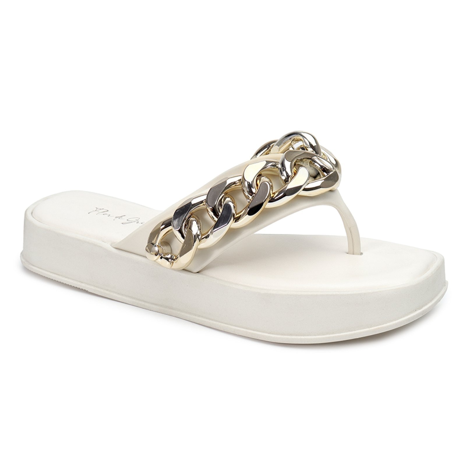 Imagem principal Tamanco Flor de Griffe Corrente Off White F G FLOR DE GRIFFE off-white white