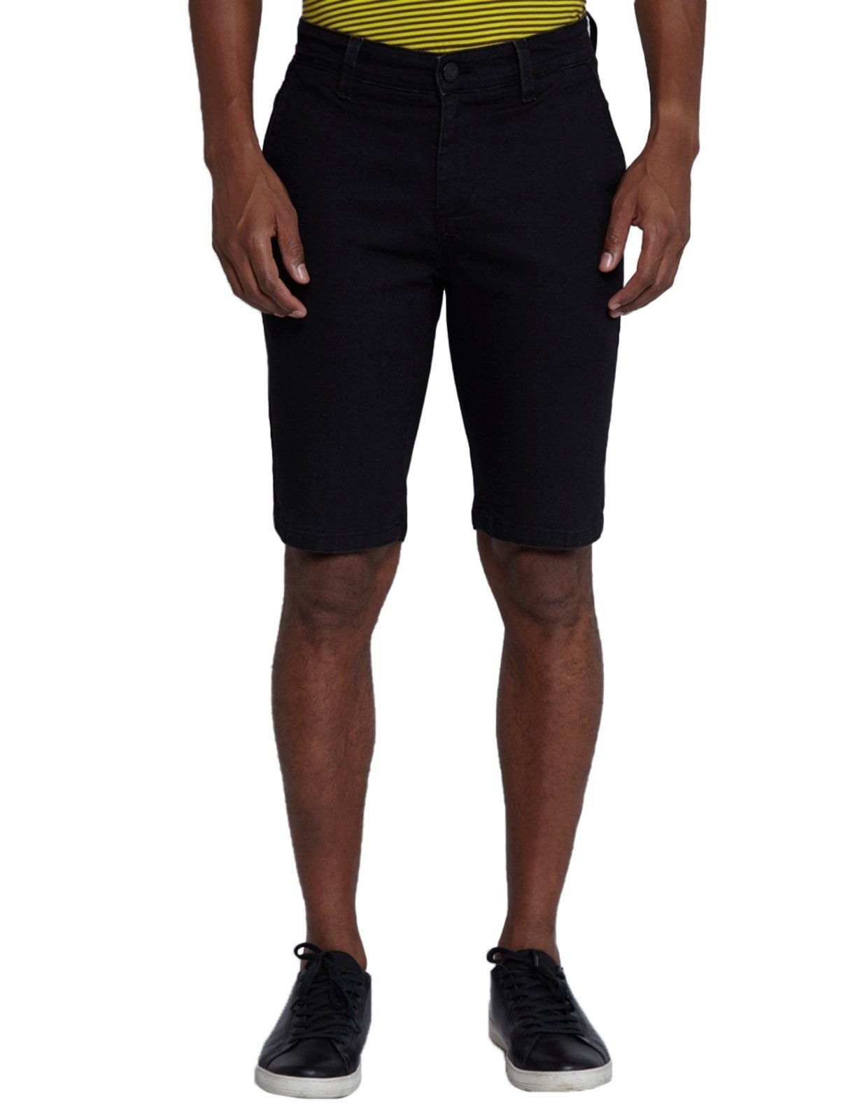 Imagem principal Bermuda Dudalina Jeans Masculina Stretch Bolso-Faca Black Preta Dudalina preto black