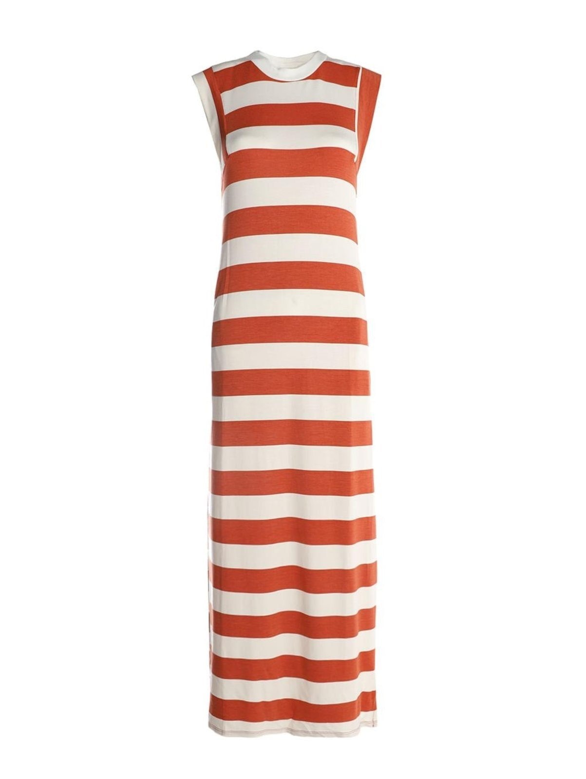 Imagem principal Vestido Moletinho Listrado Autentique Feminino COBRE/COBRE/OFF WHITE Autentique bronze white