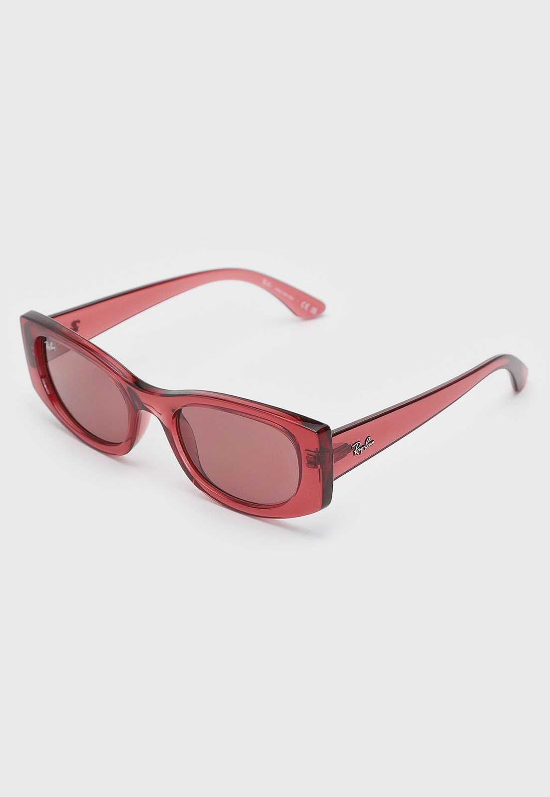 Imagem principal Óculos de Sol Feminino Ray-Ban Armação Vermelha Translúcida Ray-Ban vermelho