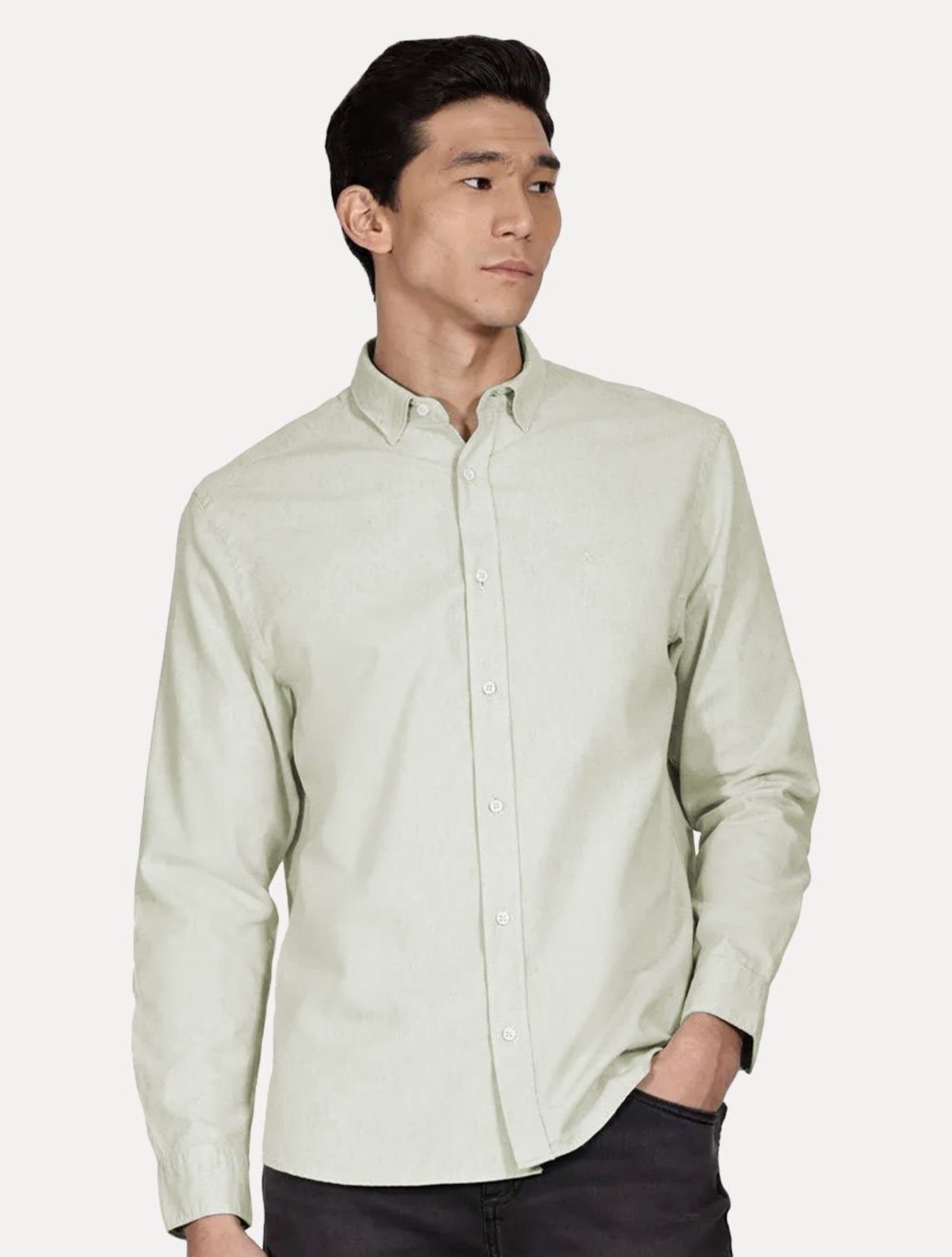 Imagem principal Camisa Aramis Masculina Slim Algodão Willis Claro Aramis verde