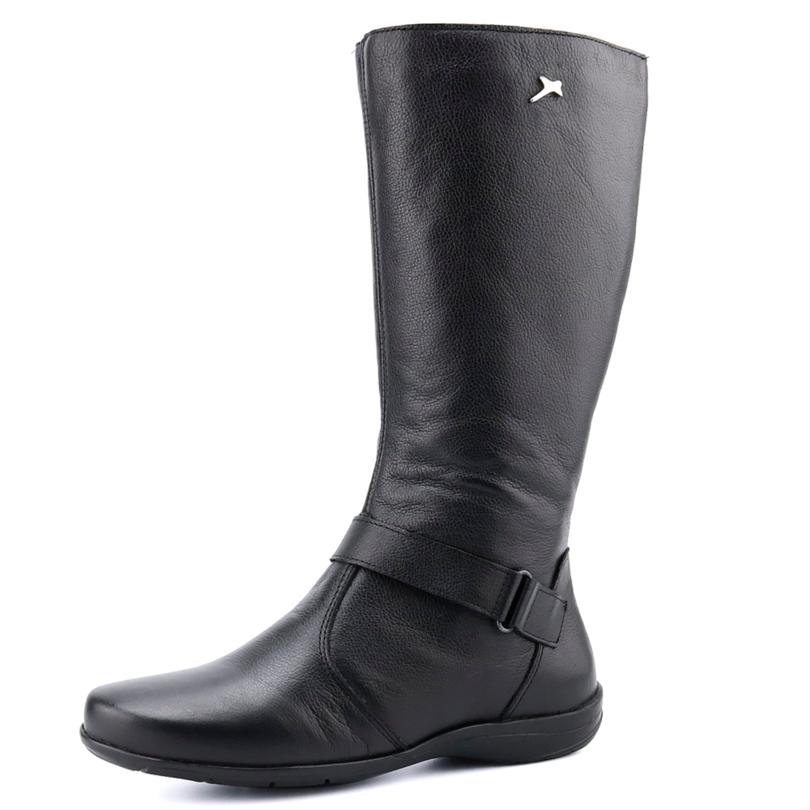 Imagem principal Bota Rasteira Mr. Gutt Couro Cano Longo Liso Mr. Gutt preto