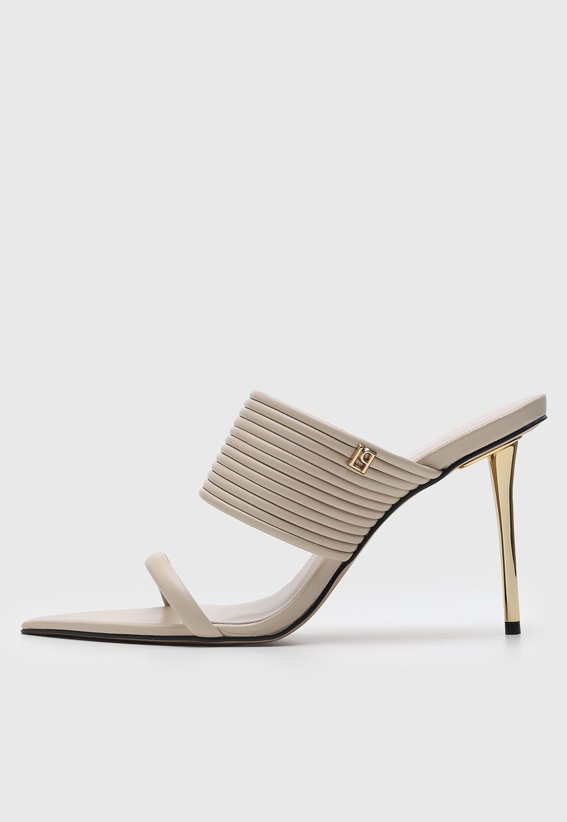 Imagem principal Sandália Feminina Lança Perfume Salto Fino Alta Off-white Lança Perfume off-white white