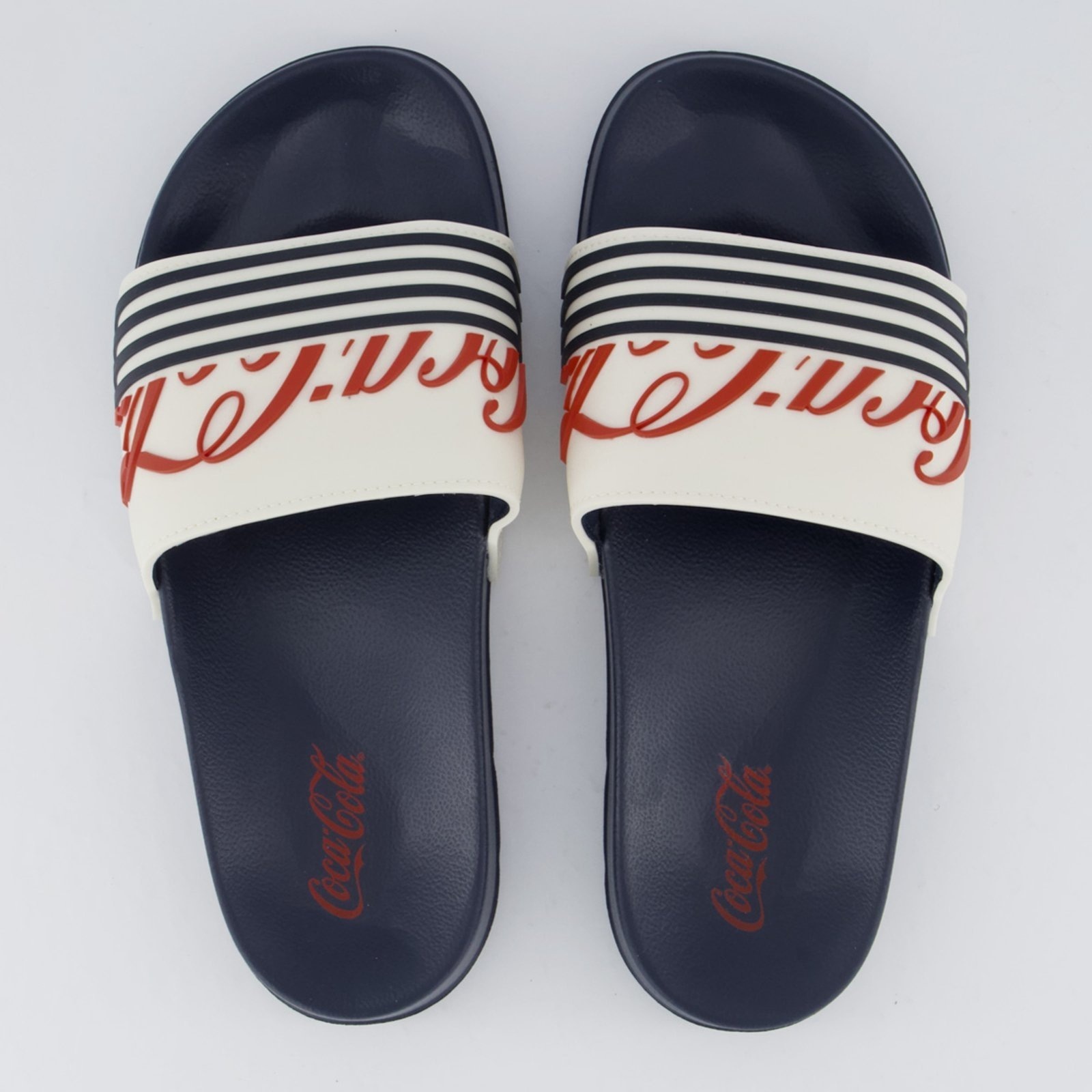 Imagem principal Chinelo Coca Cola Slide Motion Marinho e Off White Coca-Cola azul white