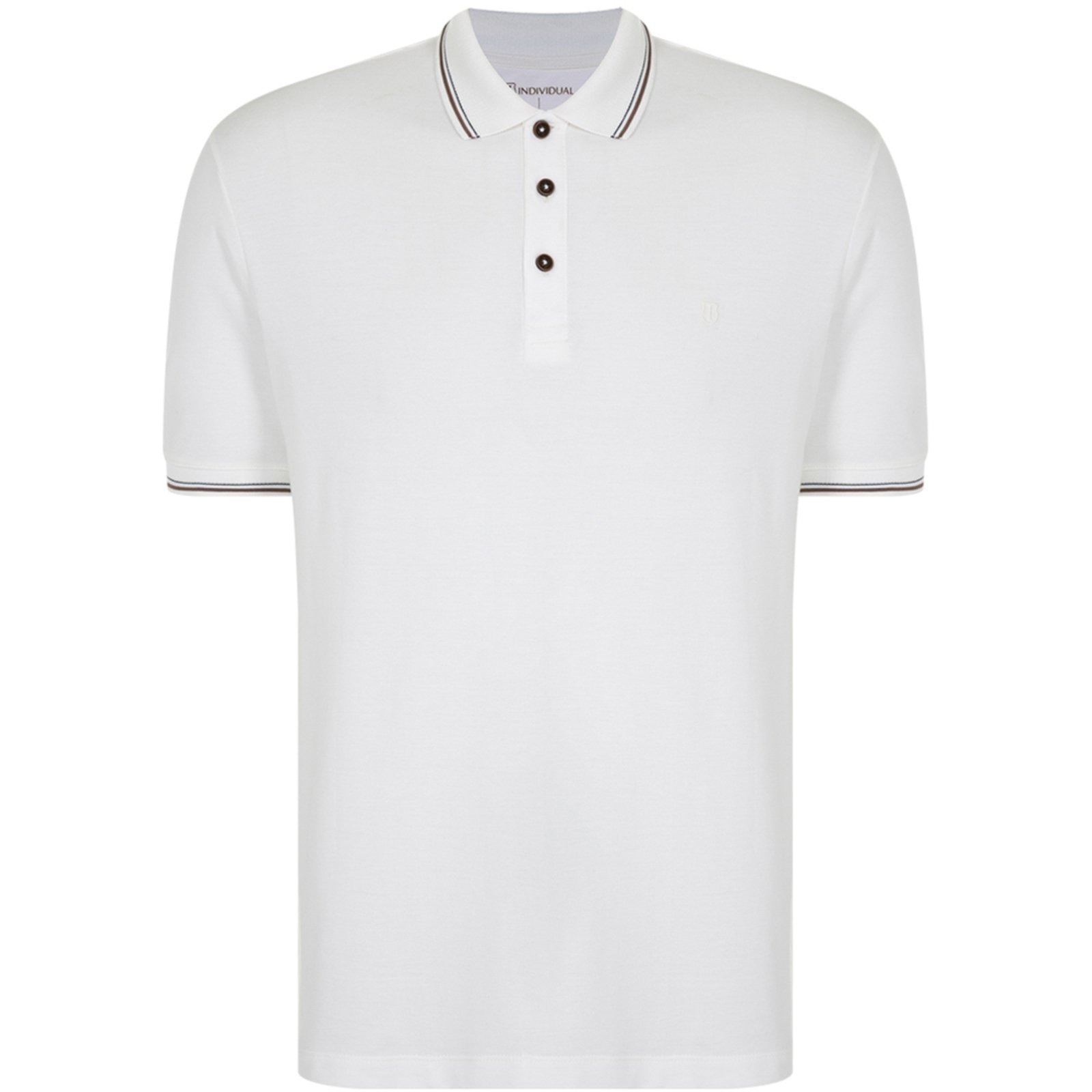 Imagem principal Camisa Polo Individual Regular IN24 Off White Masculino Individual amarelo white