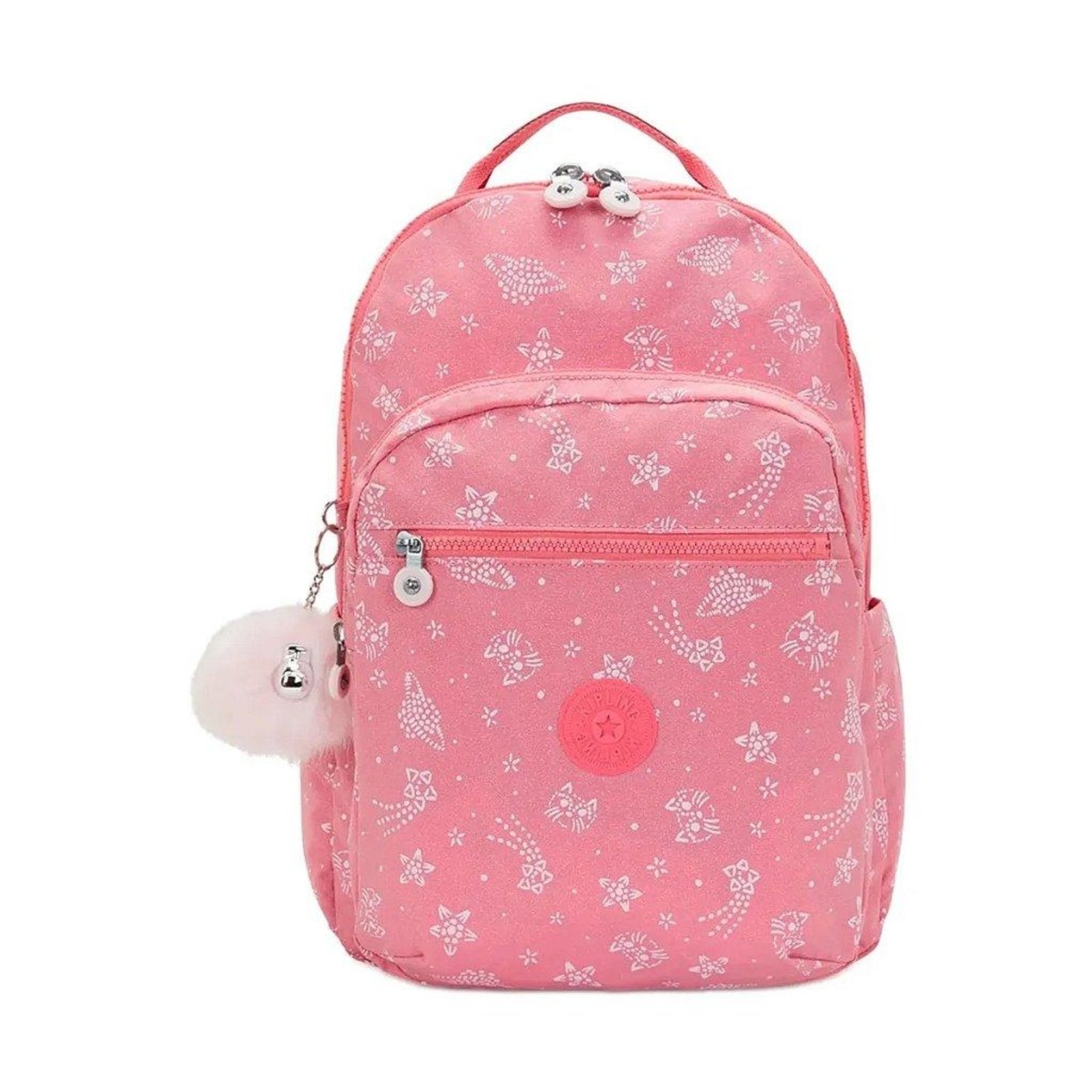 Imagem principal Mochila Kipling Seoul Lap Glitter Cats Kipling rosa