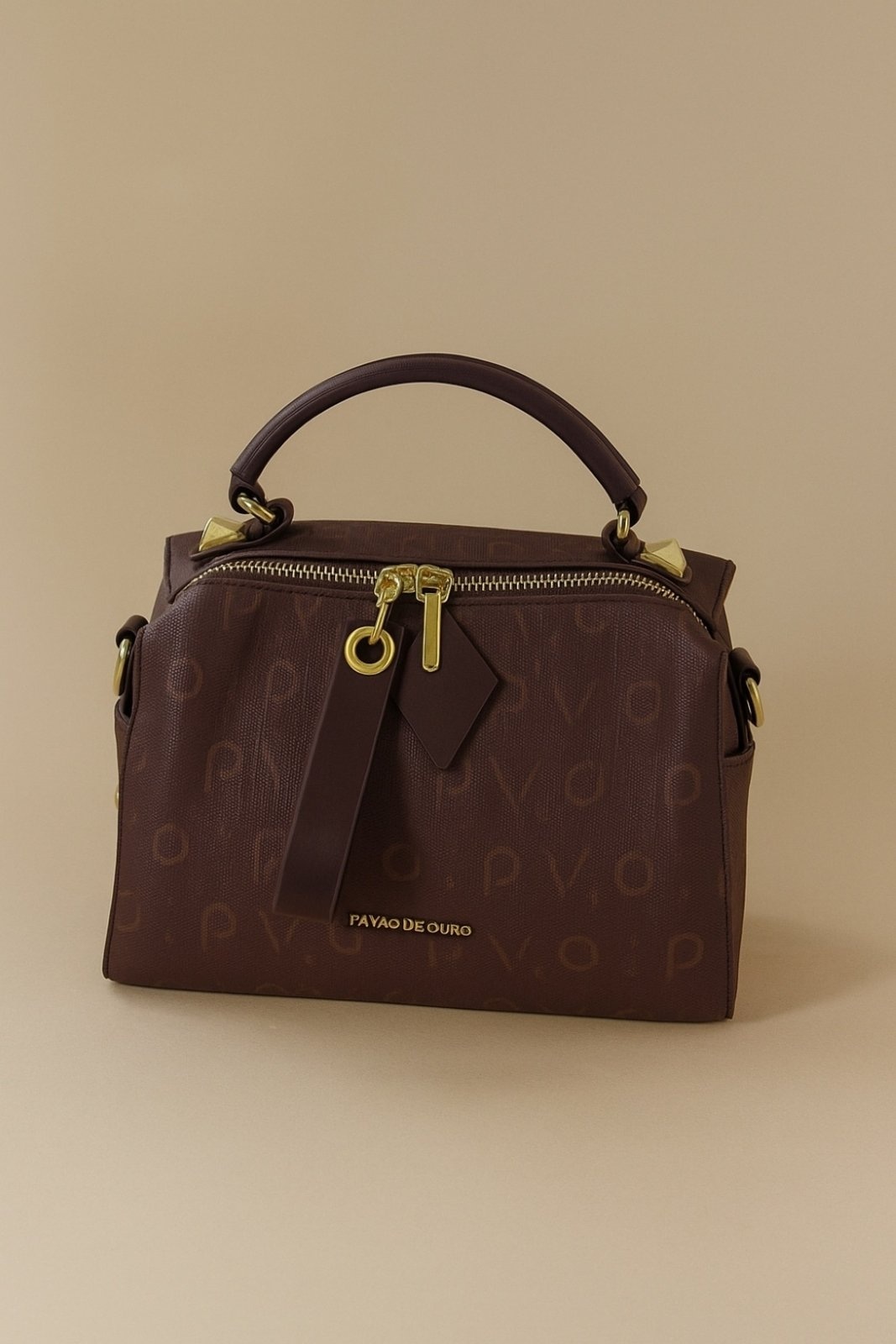 Imagem principal Bolsa Tiracolo Média D Bell Outlet Fashion com alças de mão e transversal D BELL OUTLET FASHION marrom