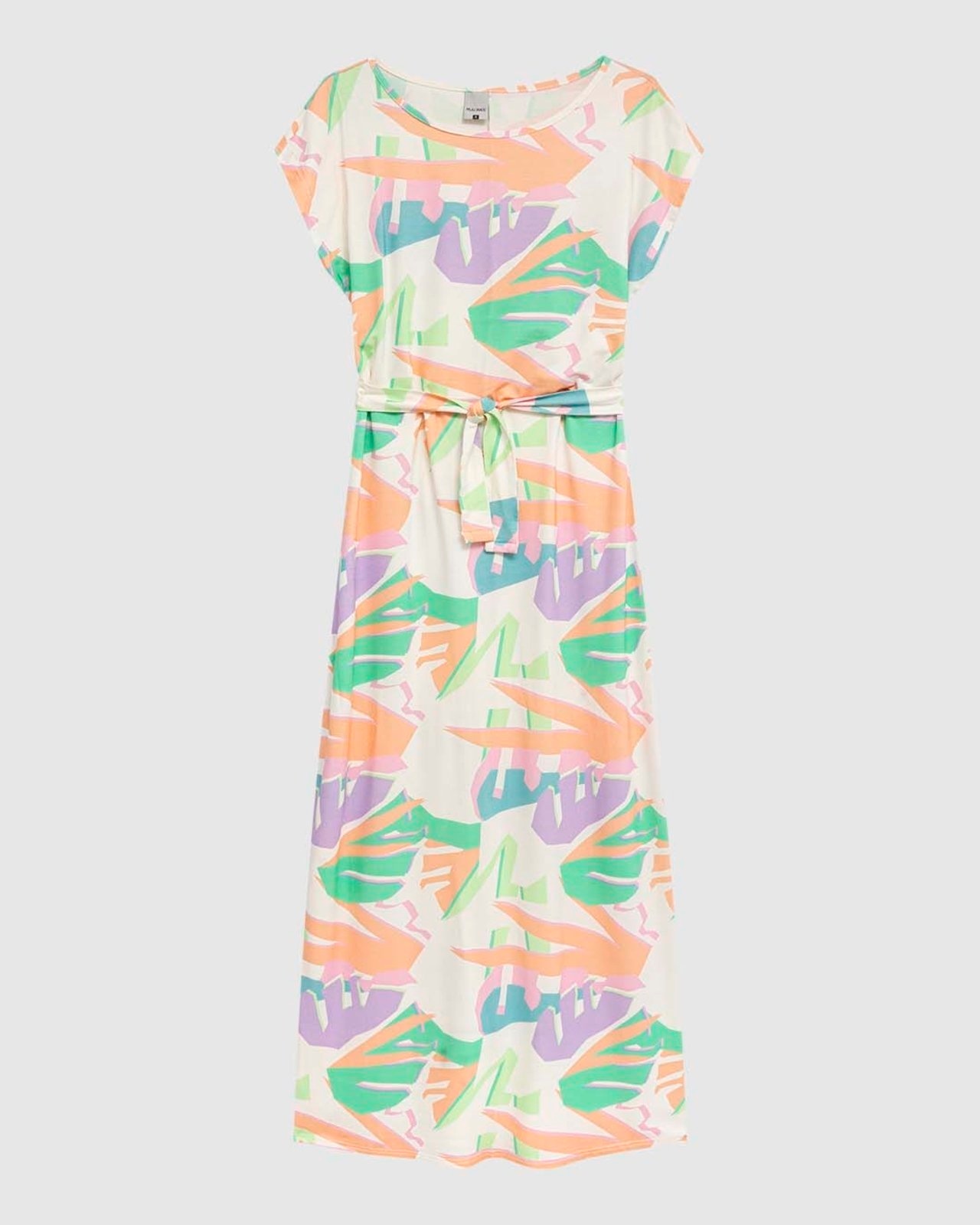 Imagem principal Vestido Longo Feminino Estampado Em Viscose Stretch Malwee verde