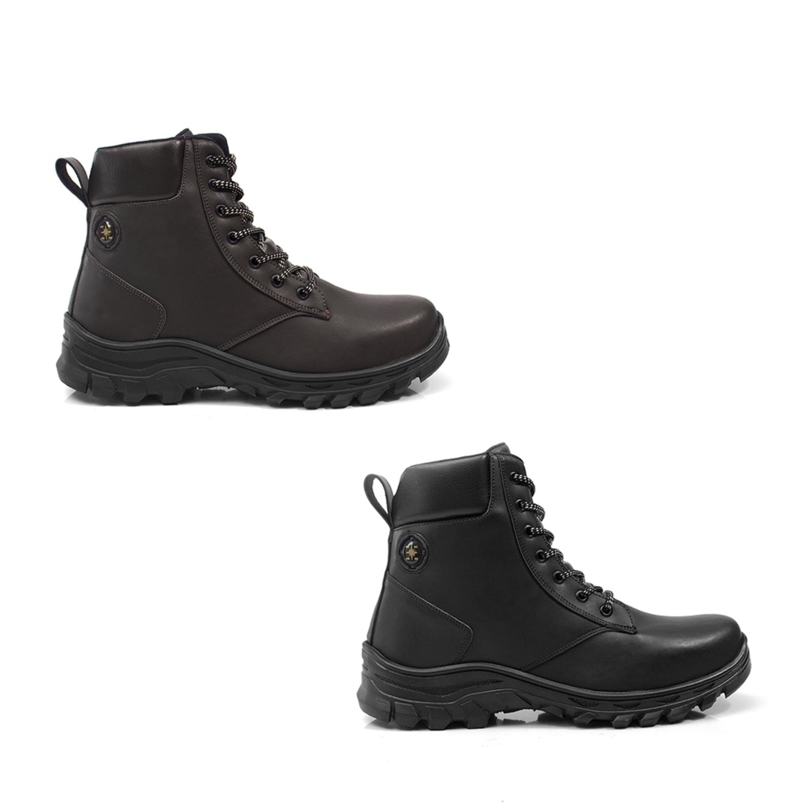 Imagem principal Kit 2 Pares de Bota Masculina Bredeni Adventure Canyon Preto/Marrom BREDENI multicolorido