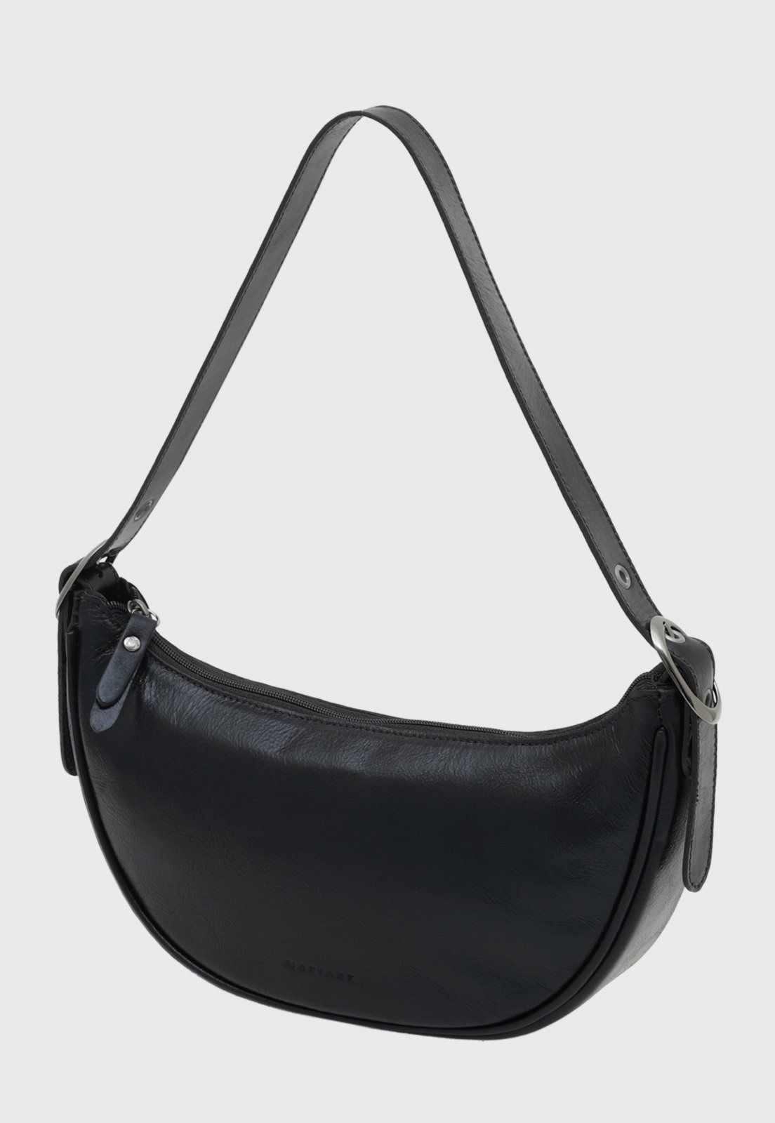 Imagem principal Bolsa Shoulder Couro Mariart Lima Preto Metalizado Mariart preto lima
