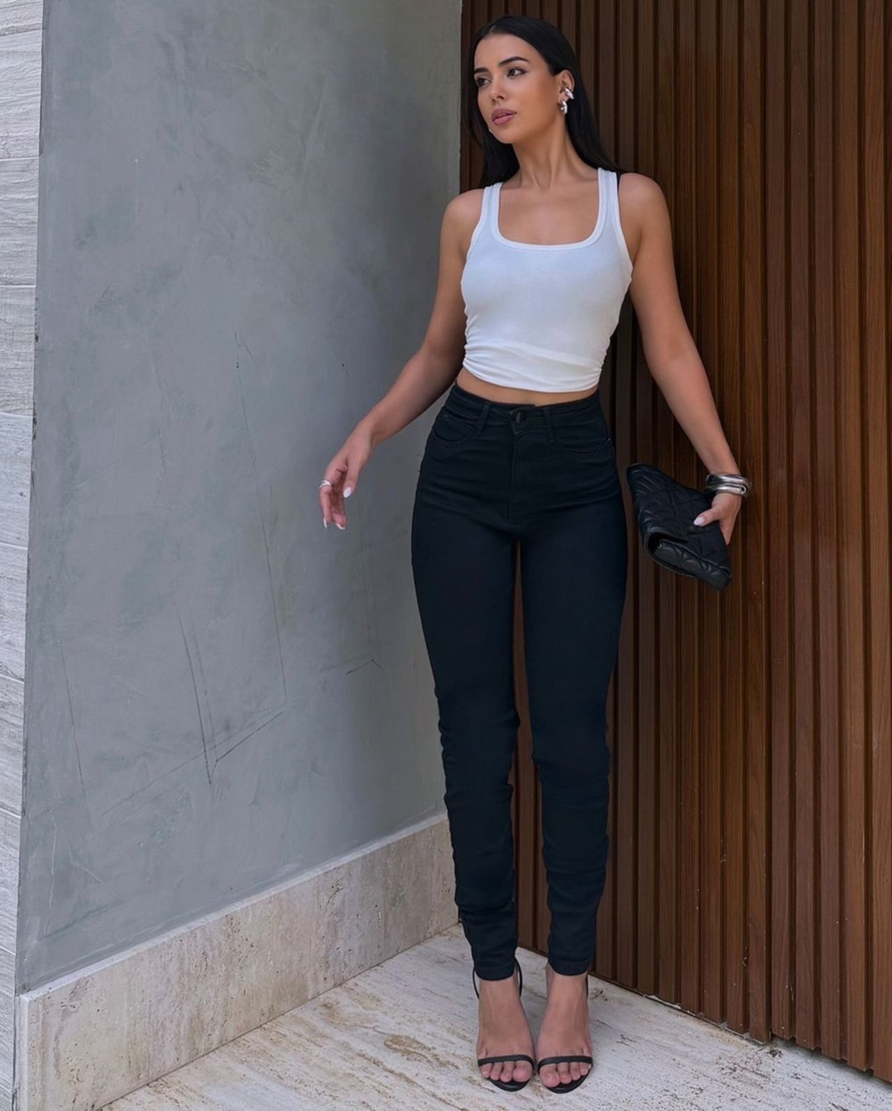 Imagem principal Calça Jeans Fem Skinny Hot 25225 Consciência preto