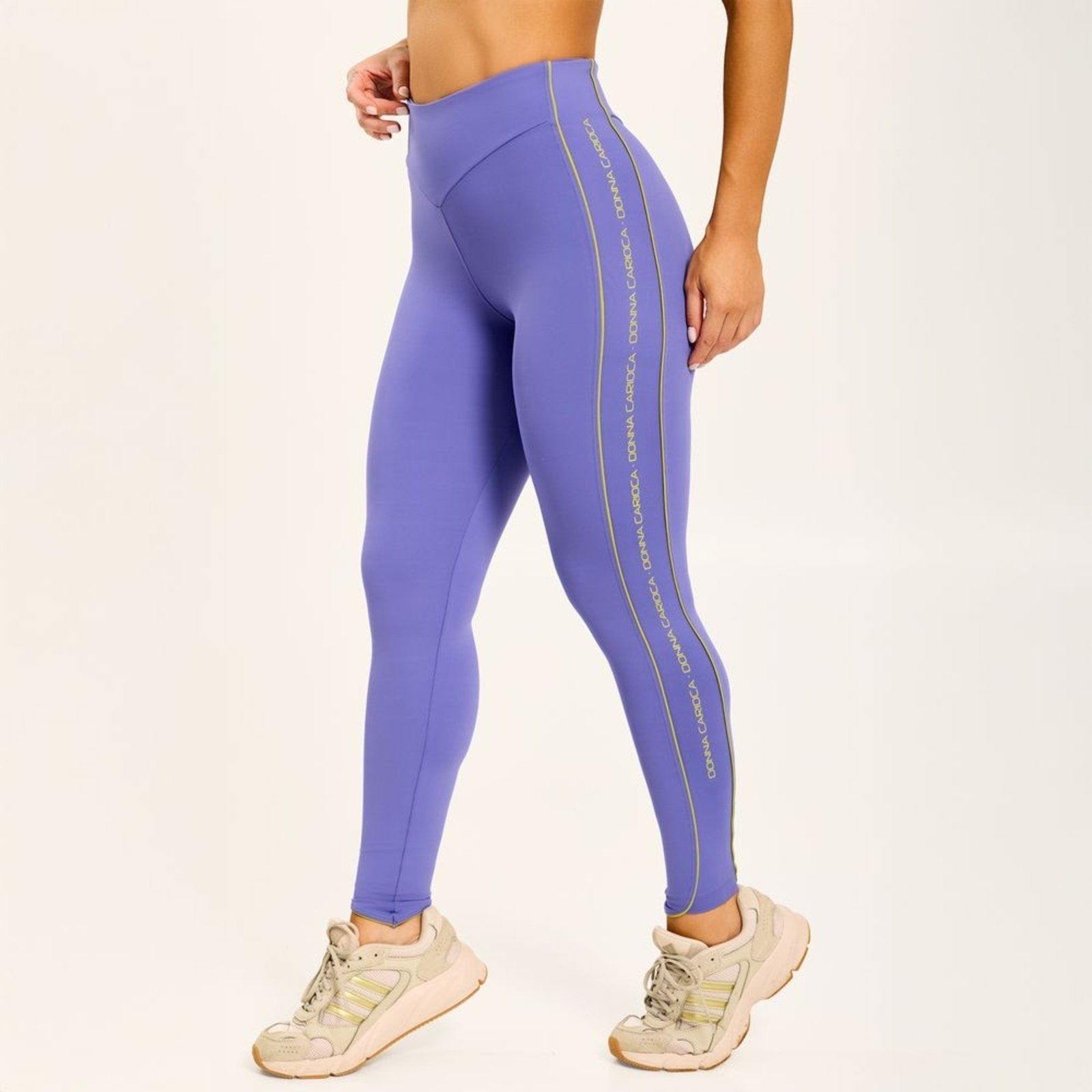 Imagem principal Legging Perception Hortênsia Poliamida Com Estampa Emborrachada Donna Carioca lilás