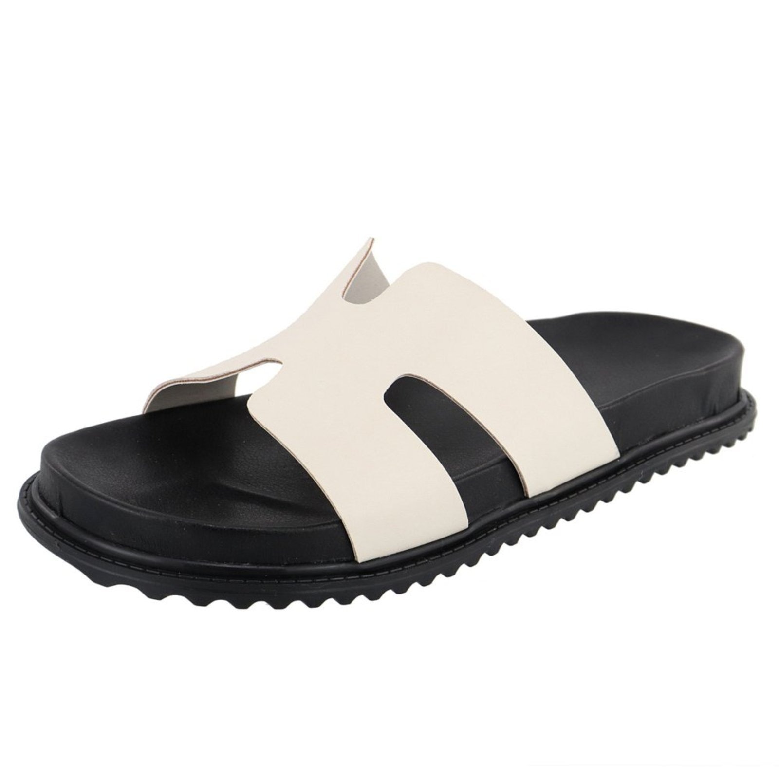 Imagem principal Papete Rasteira Feminina Paula B Em H Palmilha Confort Off White PAULA B off-white white