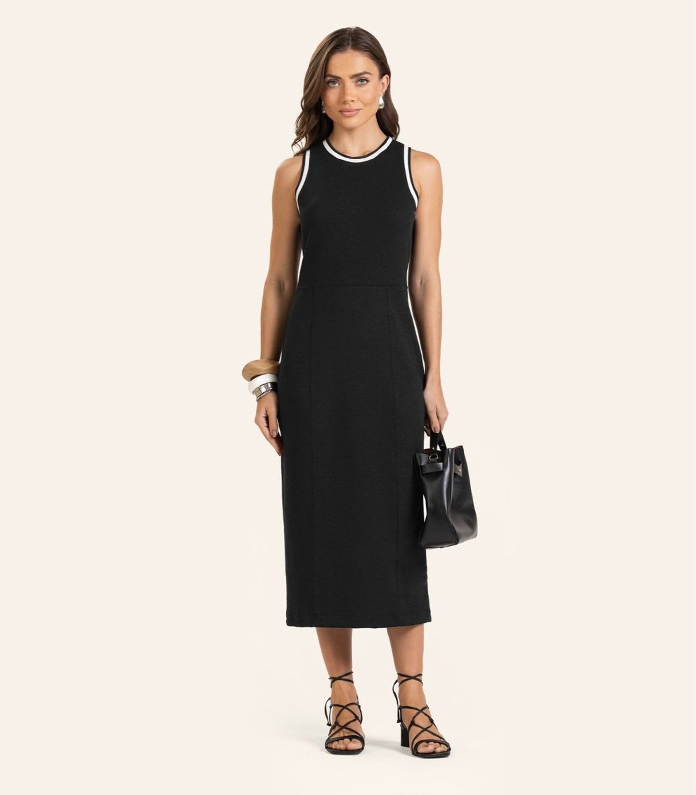 Imagem principal Vestido Midi Piquet Verona Feminino Endless Endless preto