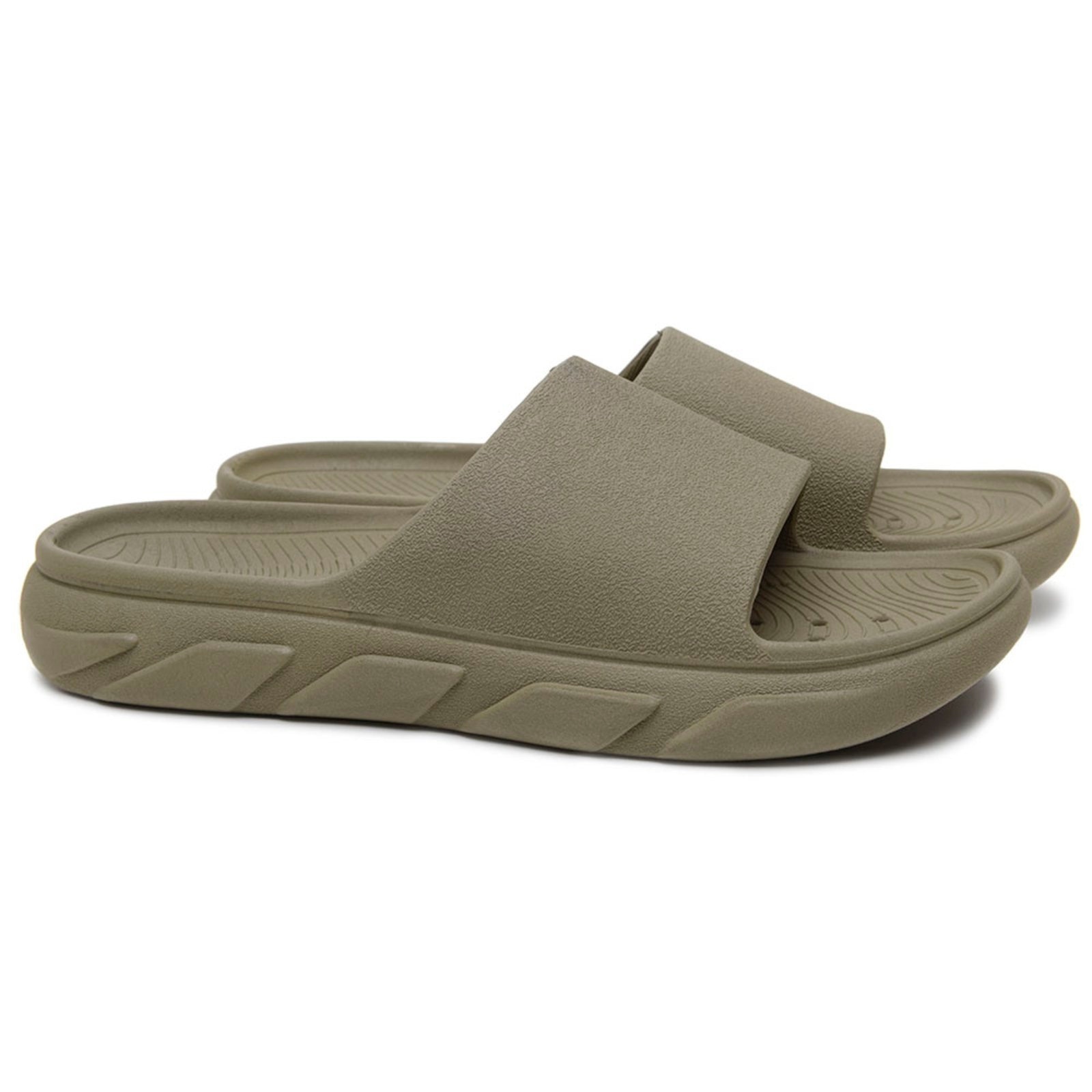Imagem principal Chinelo Masculino Veritimo Slide Casual Nuvem Macio Confortável Estiloso Moderno Veritimo verde militar