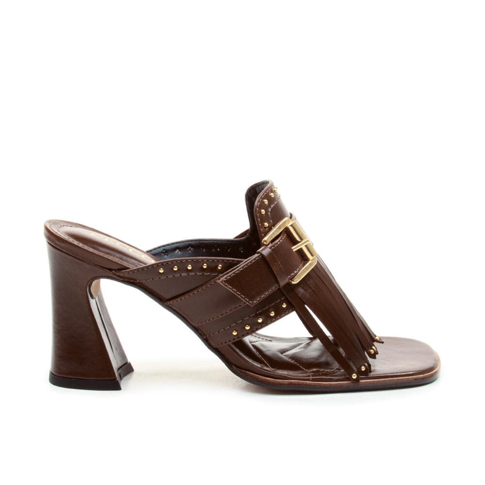 Imagem principal Tamanco Couro Salto Médio Cecconello 2888001-2 Cecconello marrom