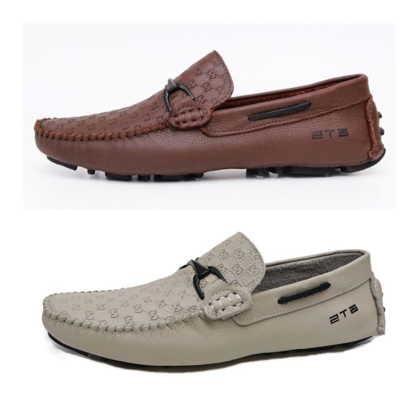 Imagem principal Kit 02 Prs Mocassim Driver Masculino Clube do Sapato de Franca DFT KIT Skyline Café/Bege Clube do Sapato de Franca multicolorido