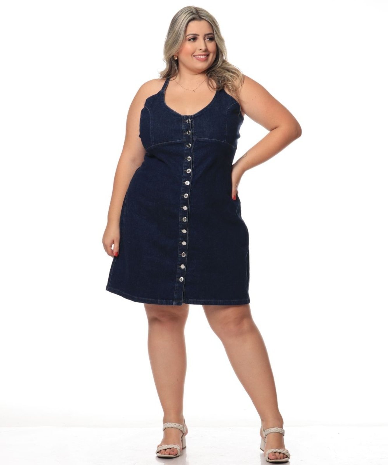 Imagem principal Vestido Feminino com Elastano Plus Razon Jeans jeans