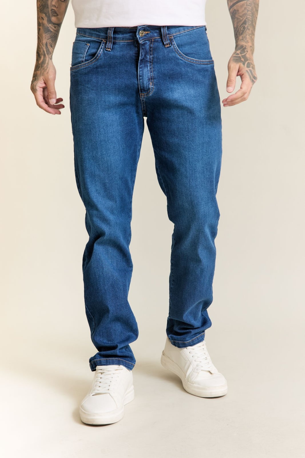 Imagem principal Calça Jeans Slim Fit Masculina Essencial Lemier Collection LEMIER azul