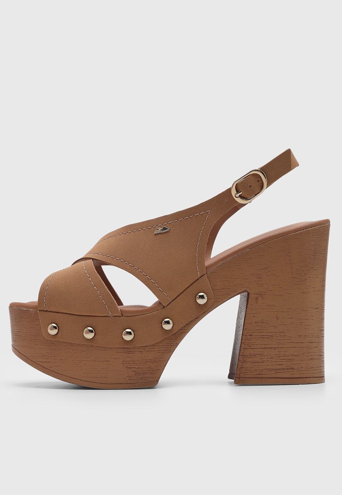 Imagem principal Sandália Feminina Dakota Salto Médio Tiras Cruzadas Dakota caramelo