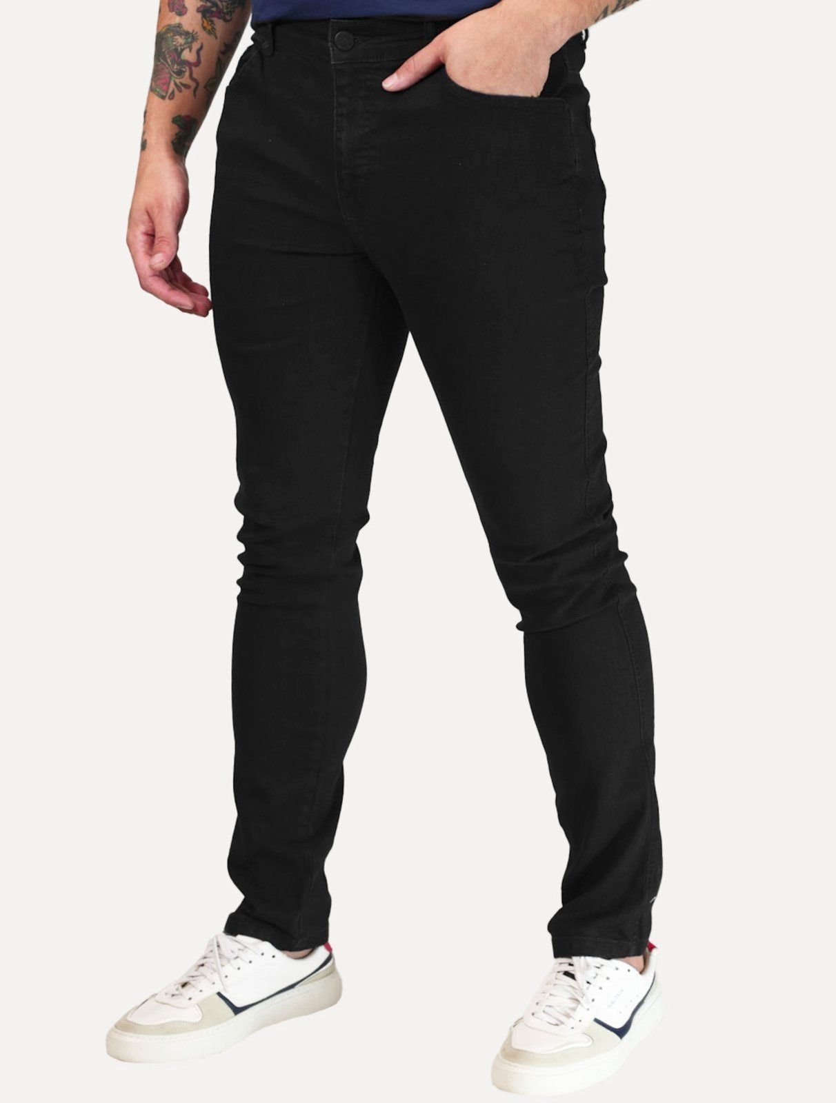 Imagem principal Calça Guess Jeans Masculina Skinny Jet Black Tag A996 Preta Guess preto black