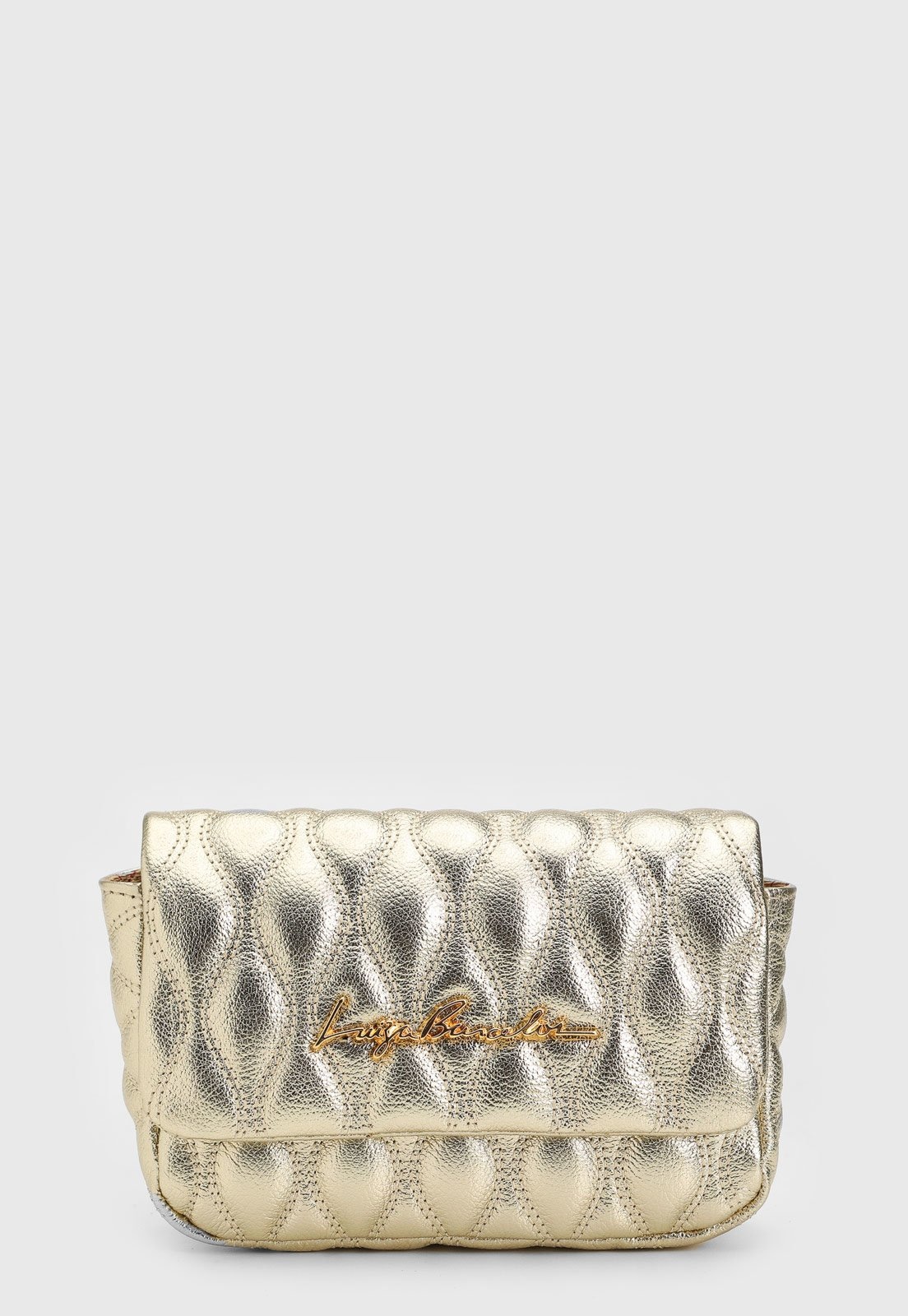 Imagem principal Bolsa Tiracolo Luiza Barcelos Metalizado Dourada Luiza Barcelos dourado