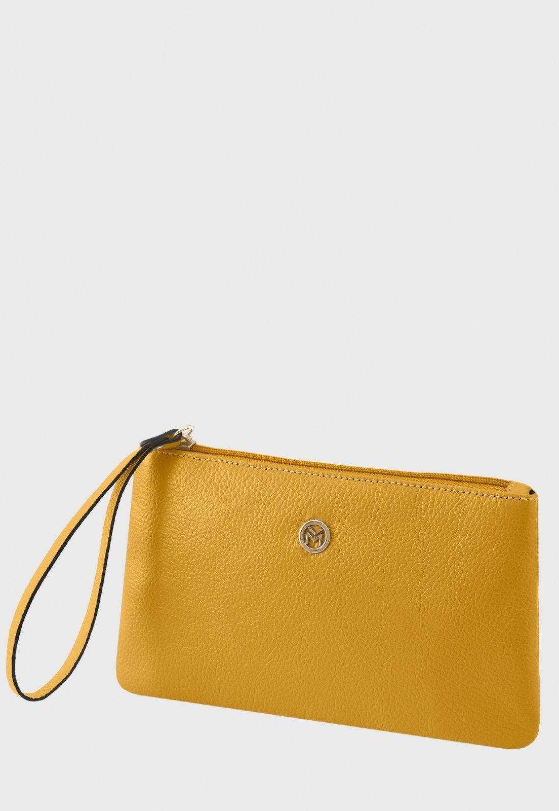 Imagem principal Bolsa Carteira Clutch Couro Mariart Cambará Açafrão Mariart amarelo