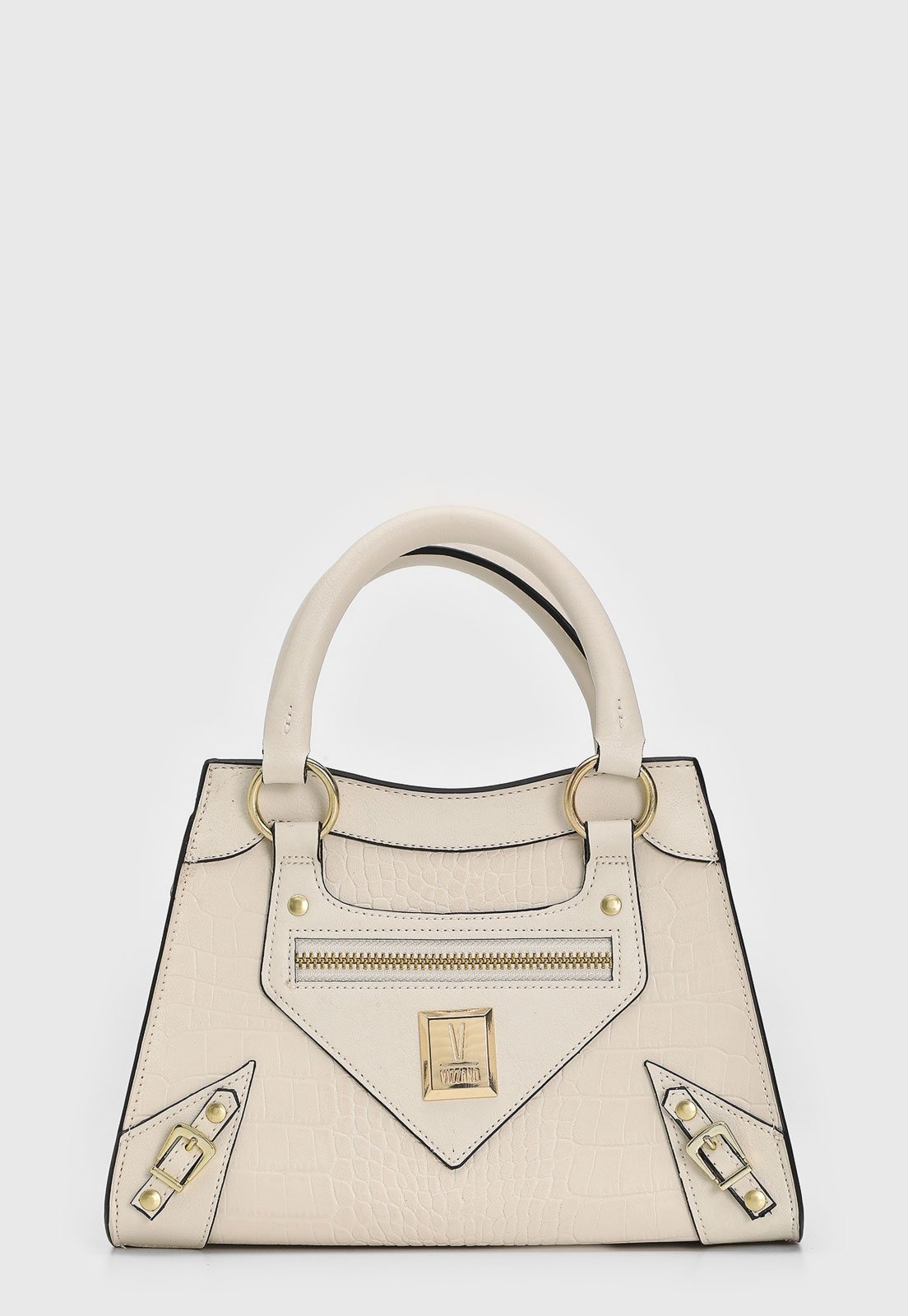 Imagem principal Bolsa Média Feminina Vizzano Croco Off-White VIZZANO off-white white