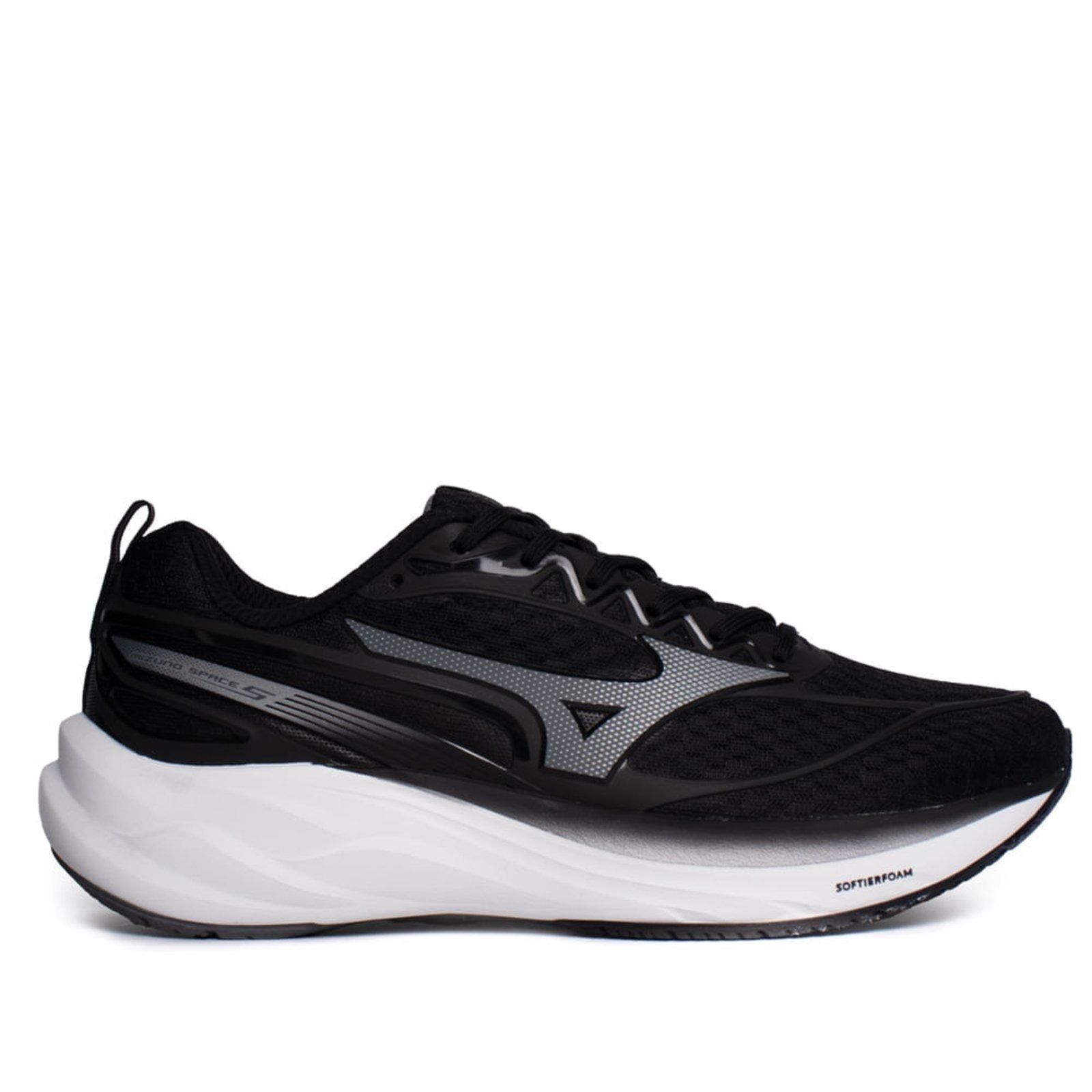 Imagem principal Tênis Masculino Mizuno Space 5 Respirável Branco Mizuno preto