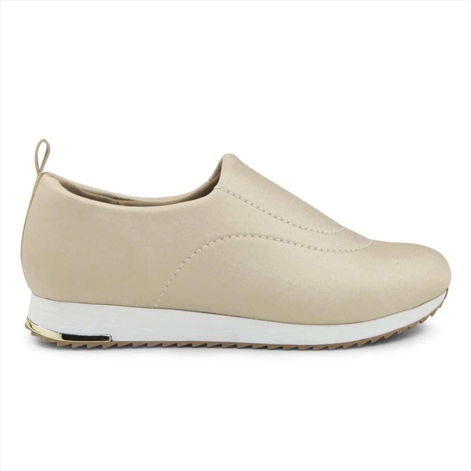 Imagem principal Tênis Usaflex Feminino Slip On Elastano UD21001 Usaflex bege