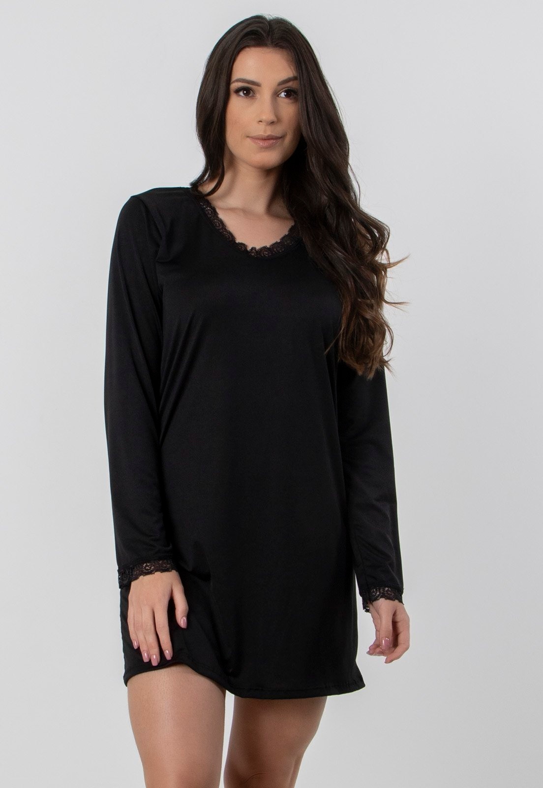 Imagem principal Camisola Diluxo Manga Longa liganete Preta Diluxo preto